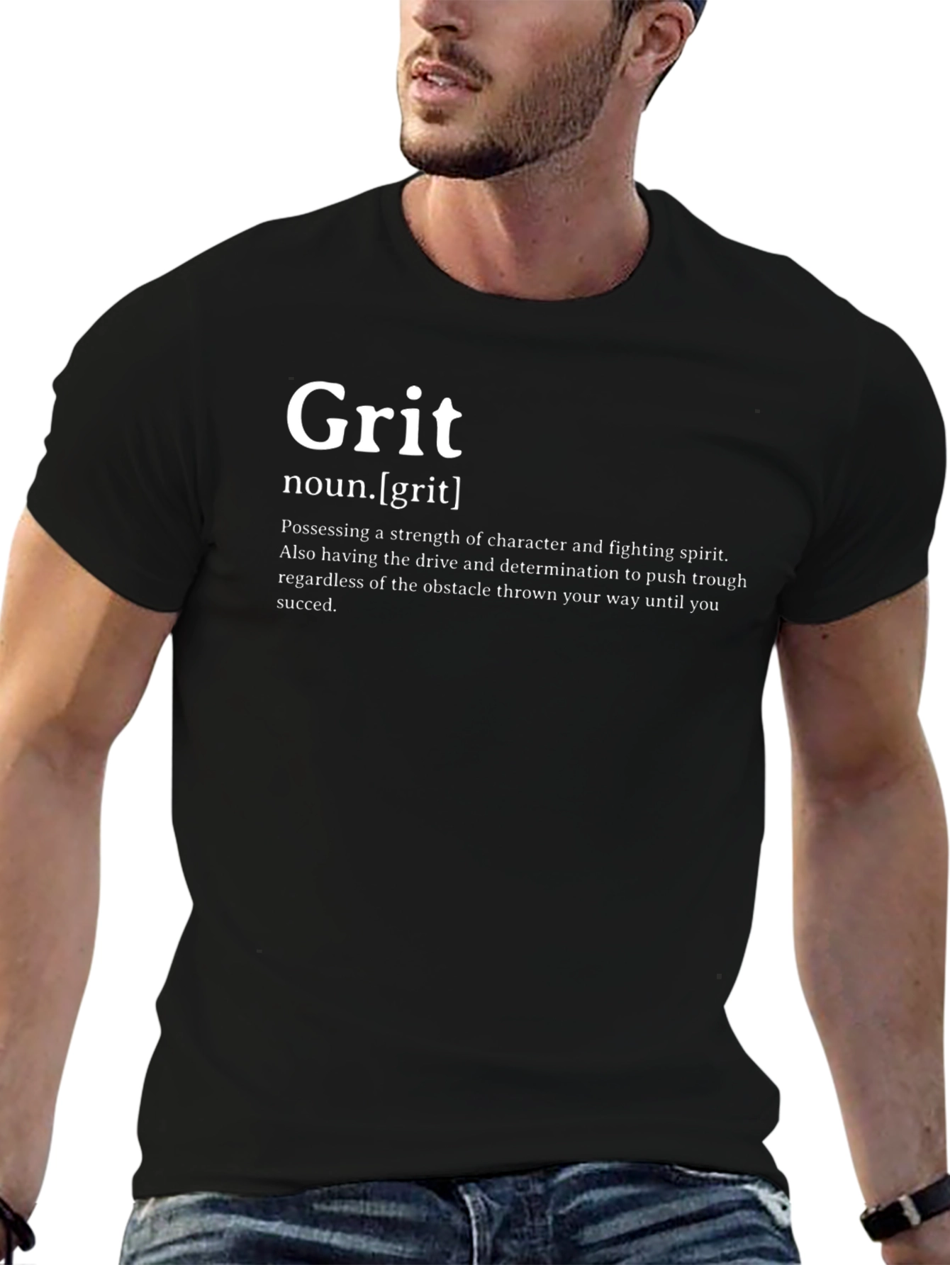 Grit Definition Black T-Shirt