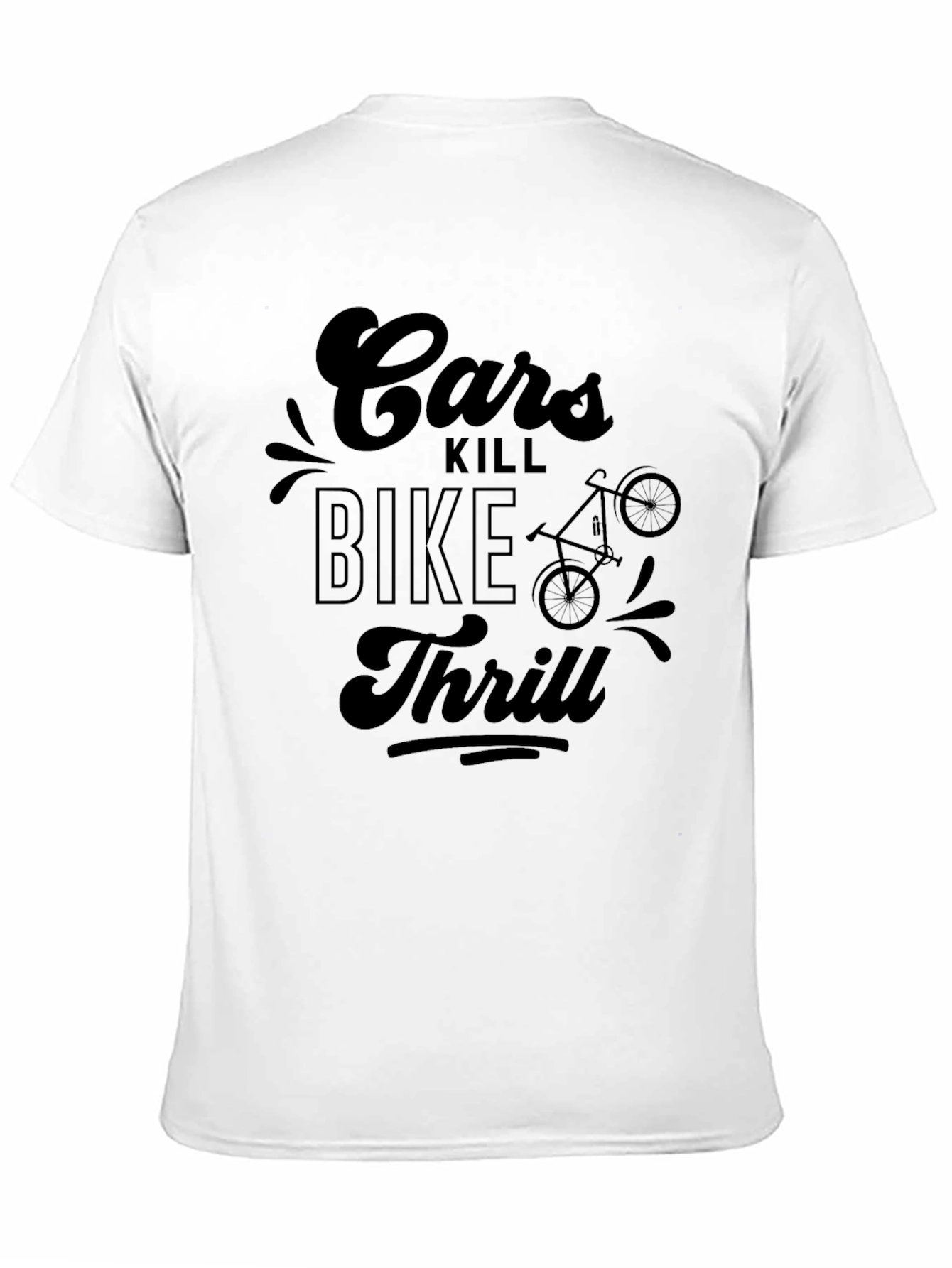 Cars Kill Bike Thrill Graphic Tee - Black