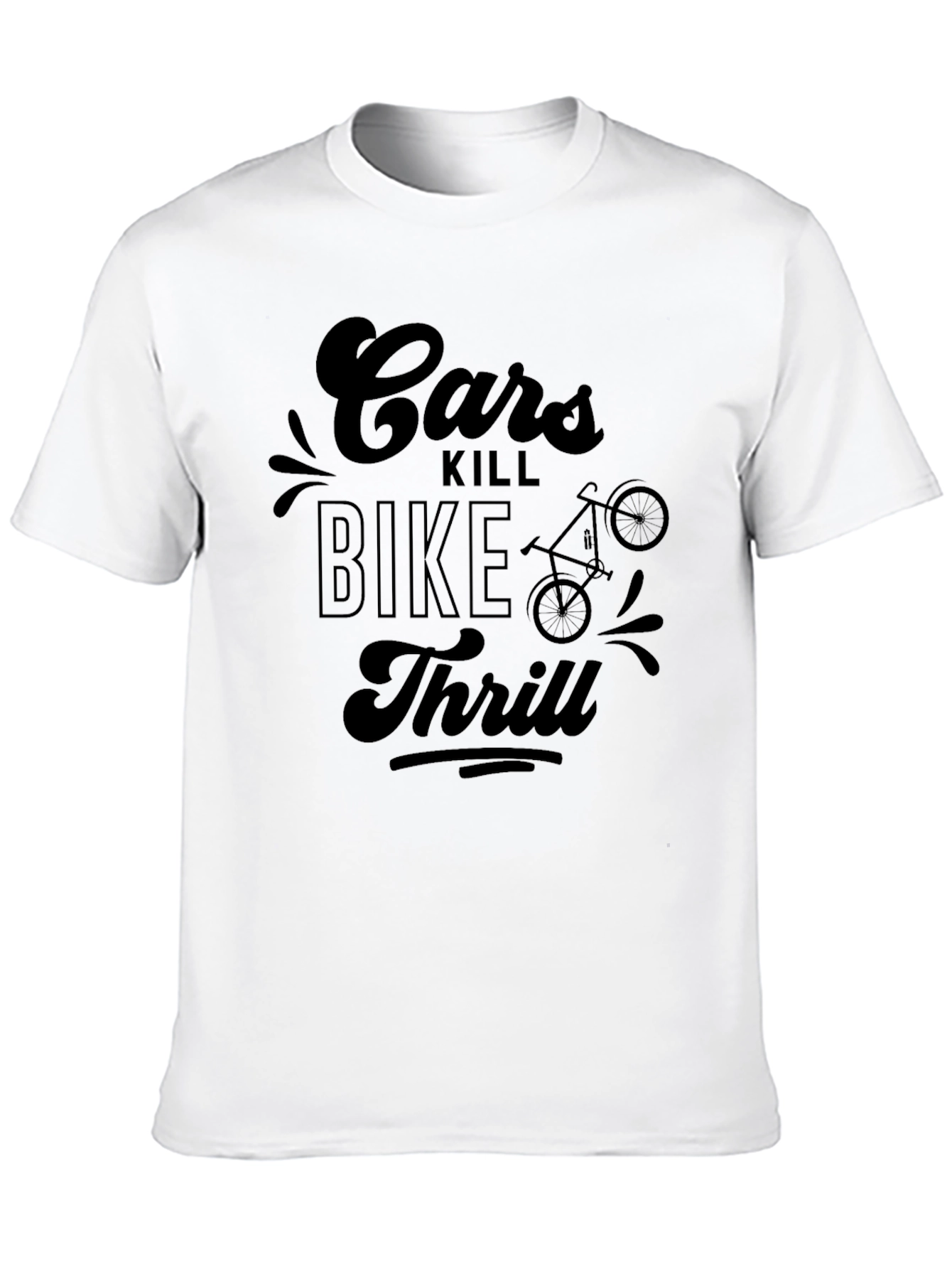 Cars Kill Bike Thrill Graphic Tee - Black