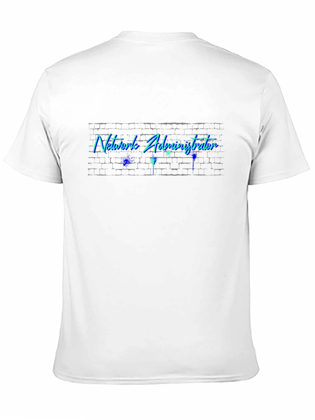Network Administrator T-Shirt - Brick Wall Design