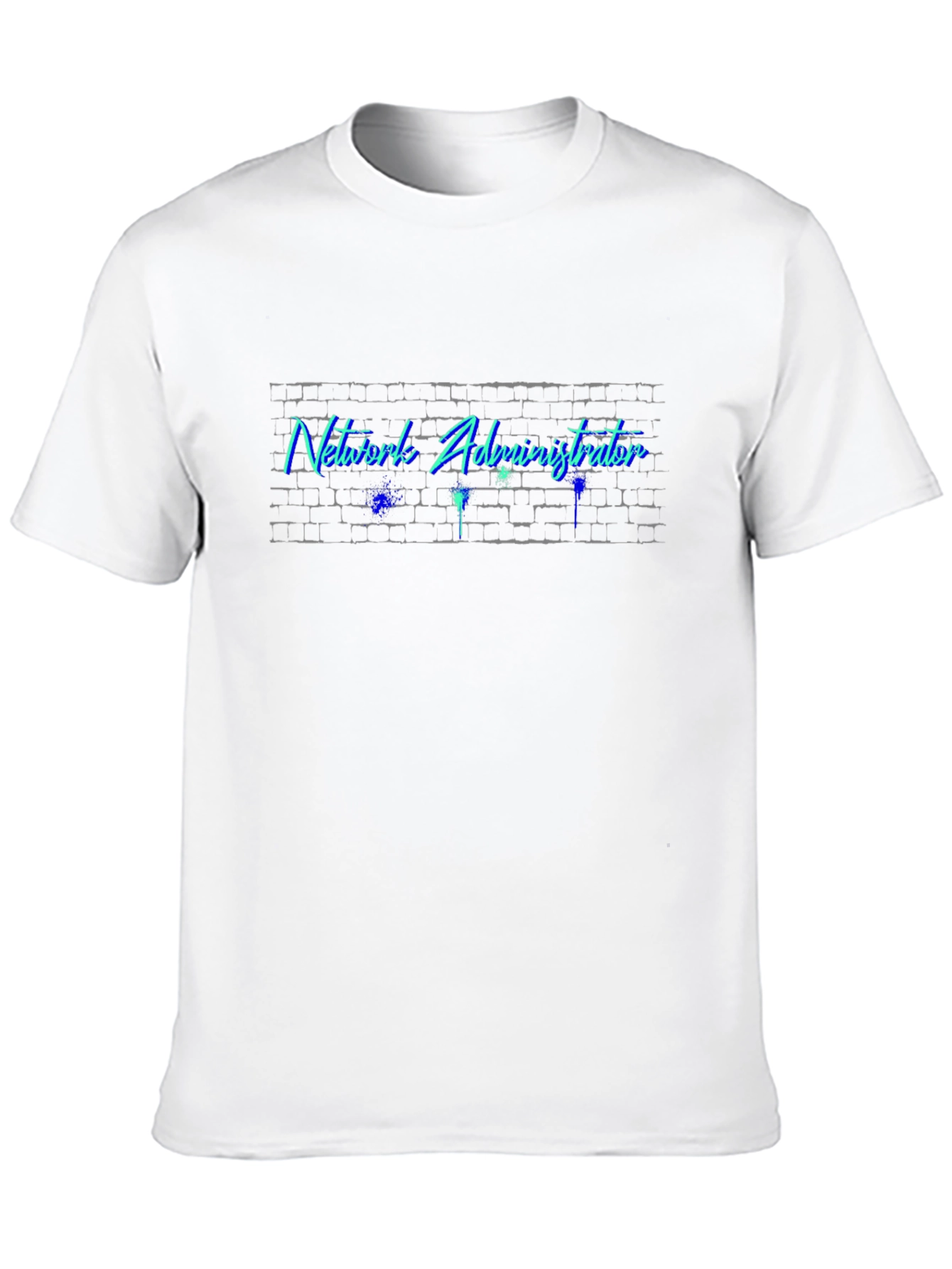 Network Administrator T-Shirt - Brick Wall Design