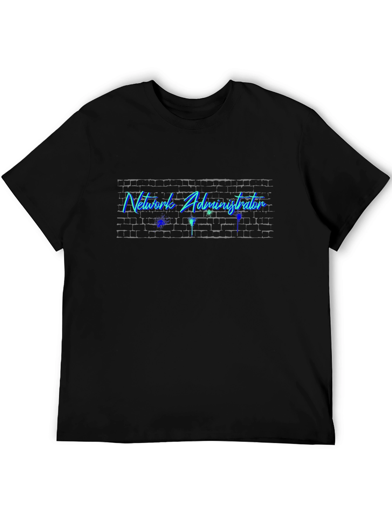 Network Administrator T-Shirt - Brick Wall Design