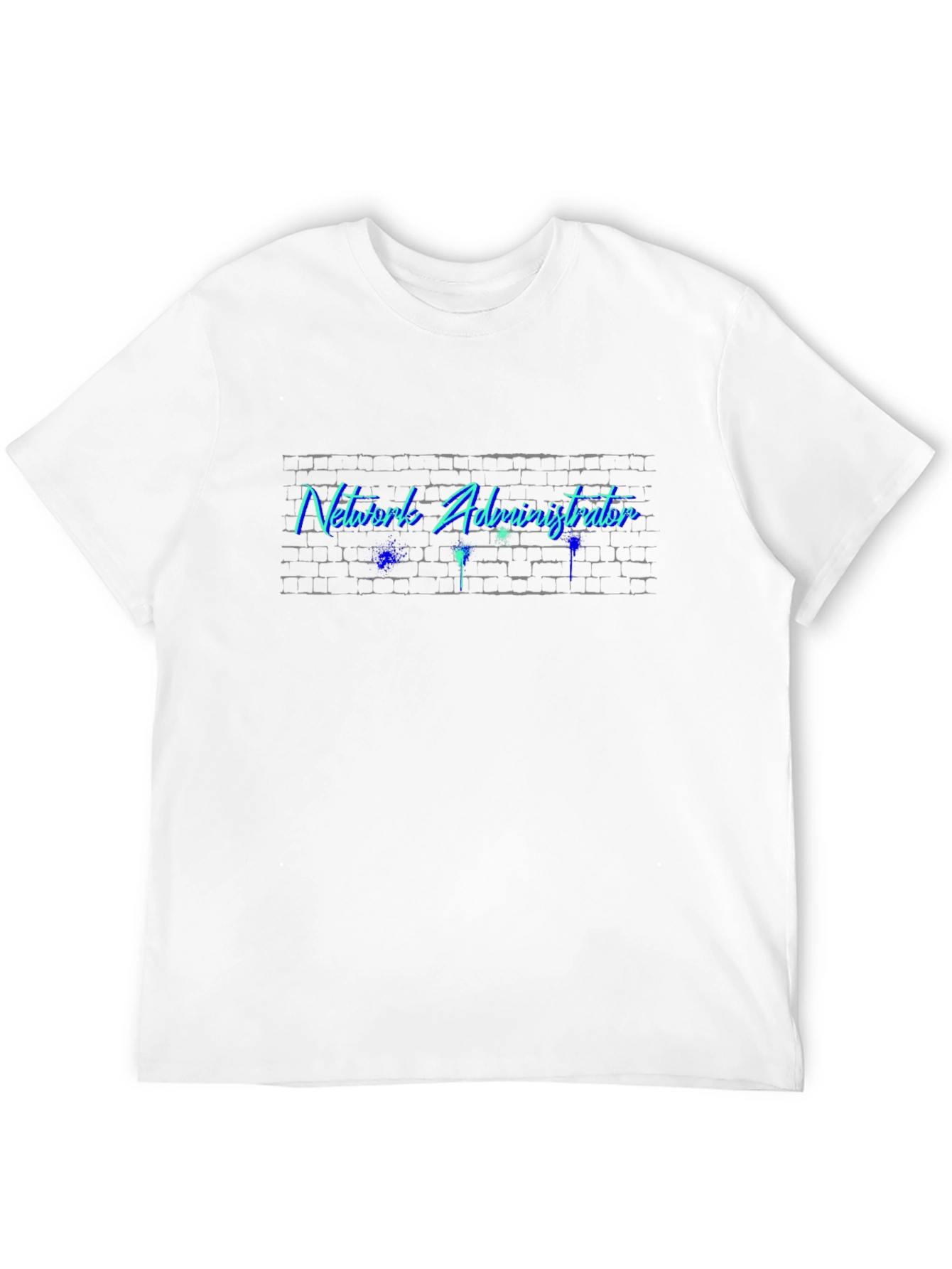 Network Administrator T-Shirt - Brick Wall Design