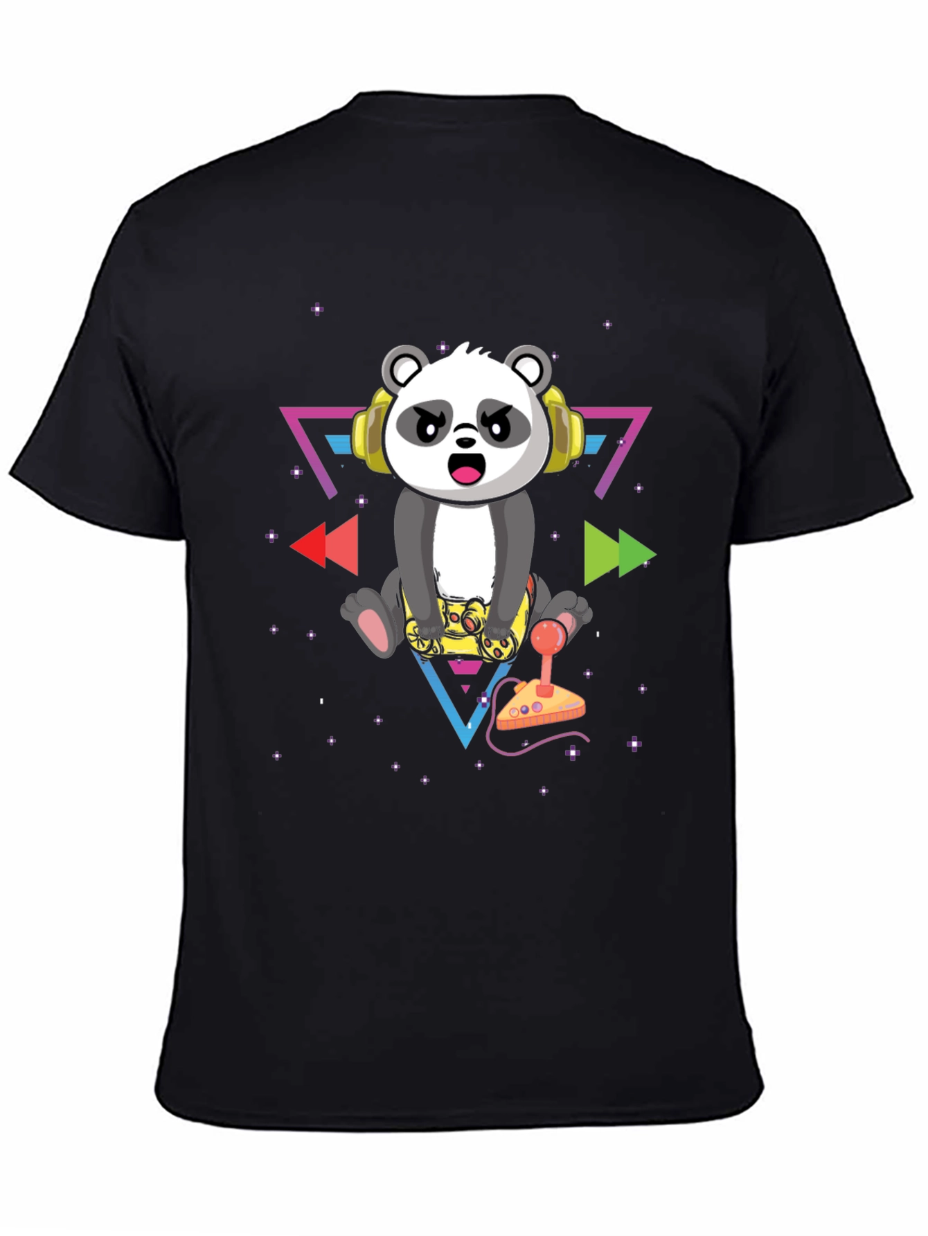 Gamer Panda Graphic T-Shirt