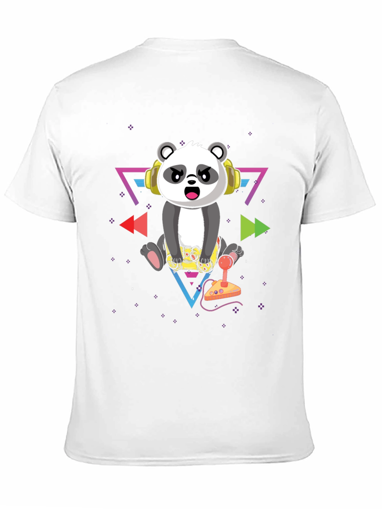 Gamer Panda Graphic T-Shirt