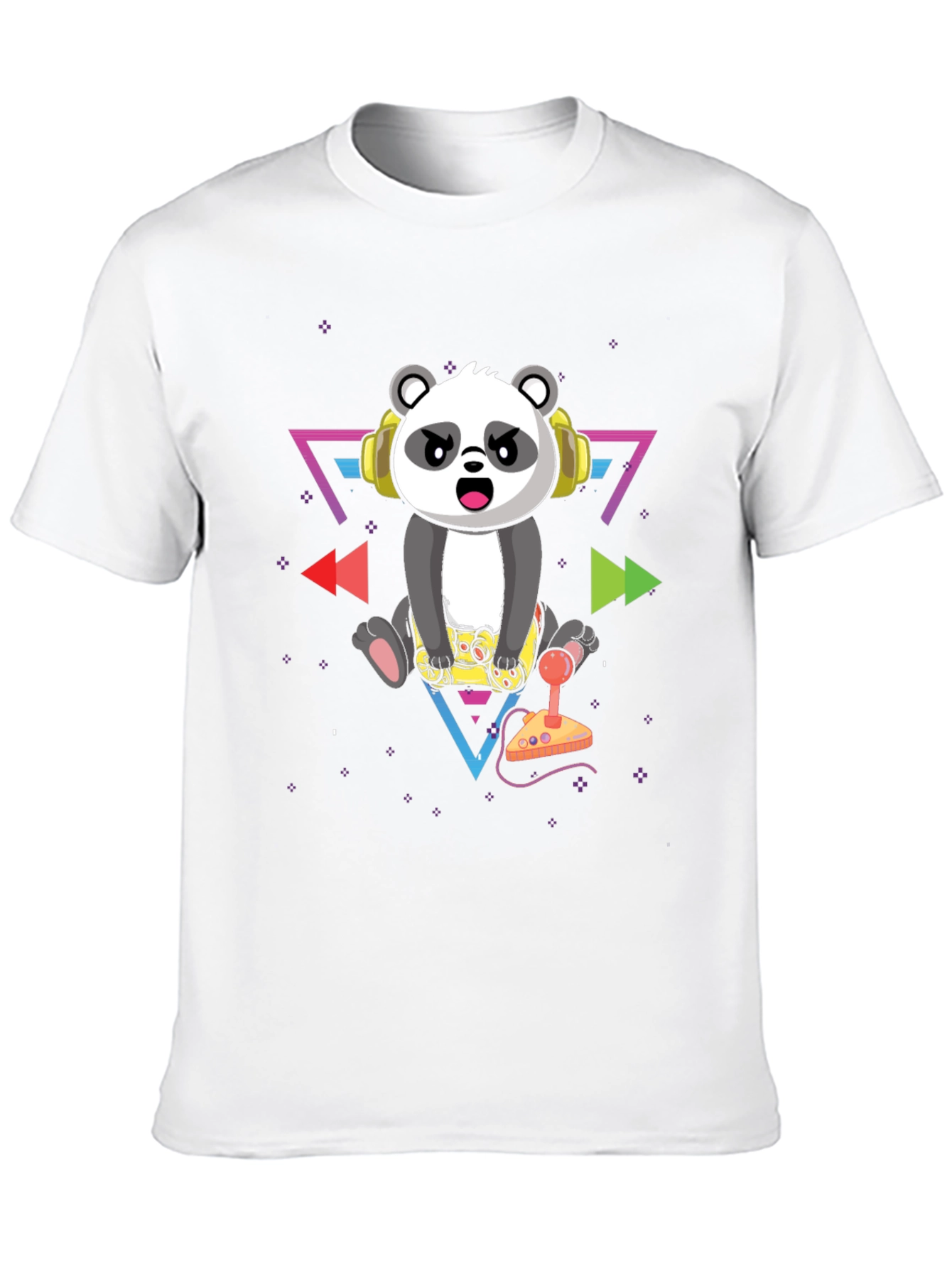 Gamer Panda Graphic T-Shirt
