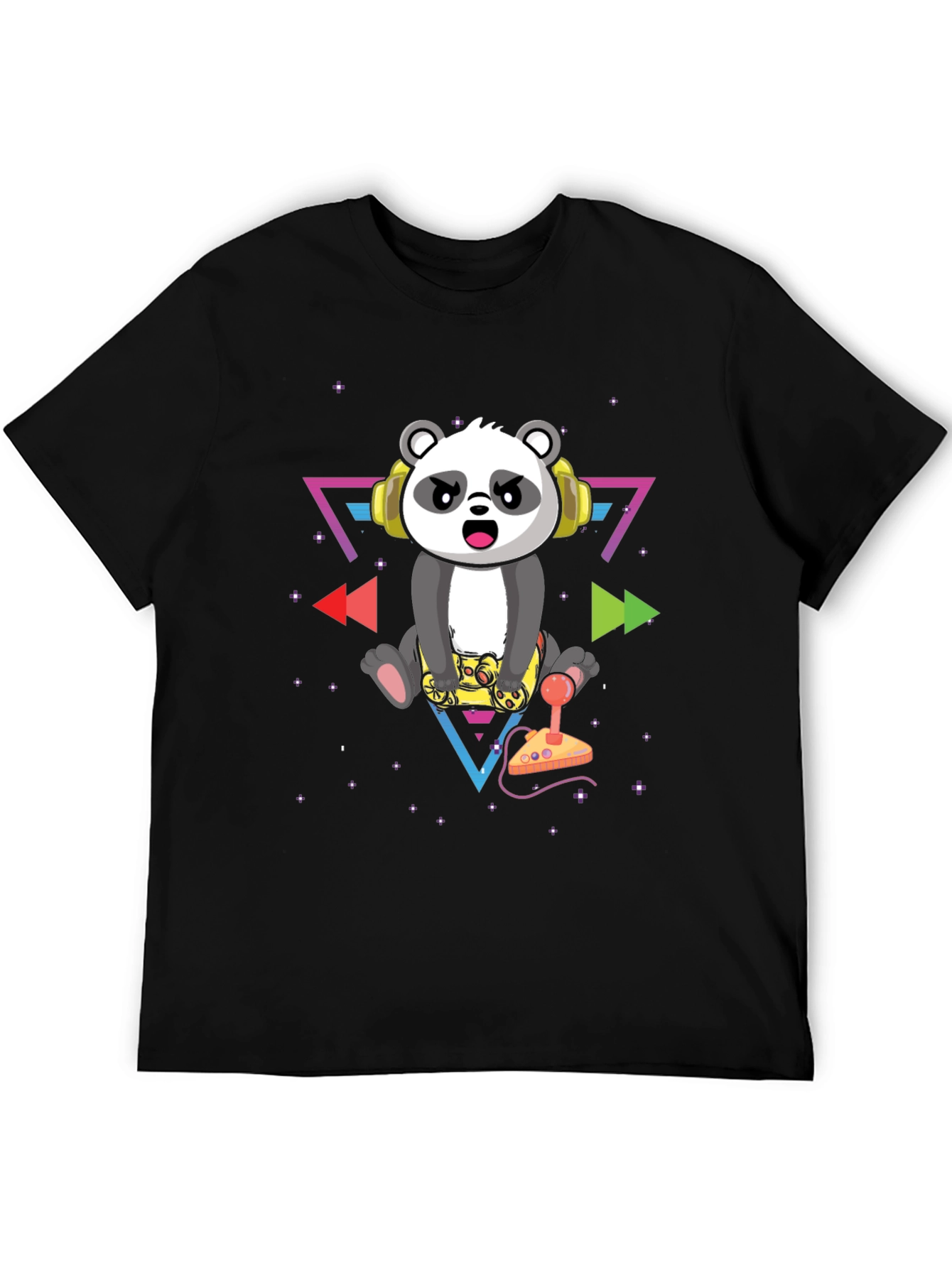 Gamer Panda Graphic T-Shirt