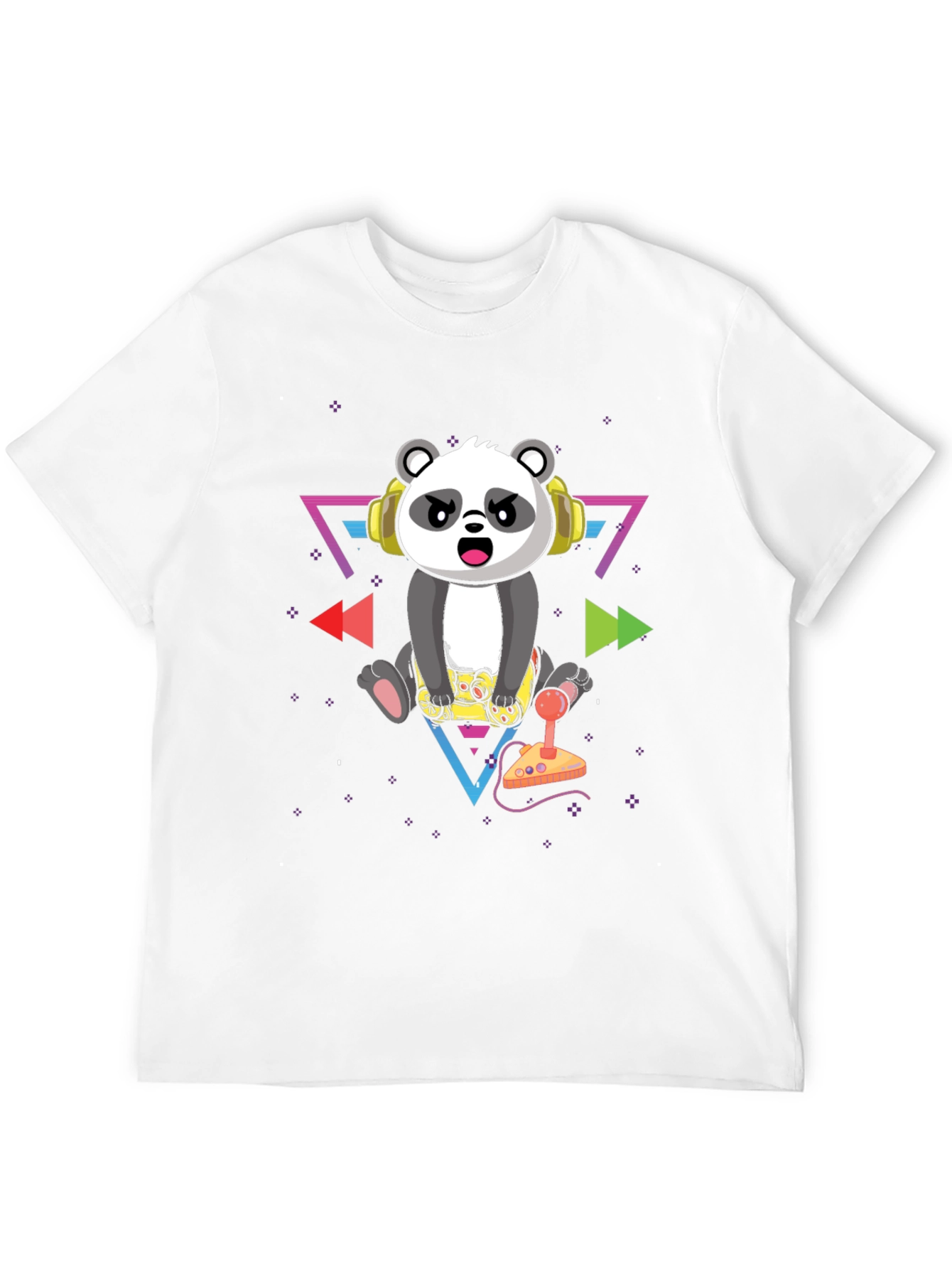 Gamer Panda Graphic T-Shirt