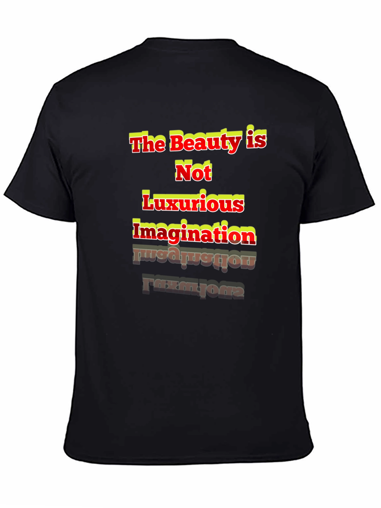 Inspirational Graphic Print Black T-Shirt