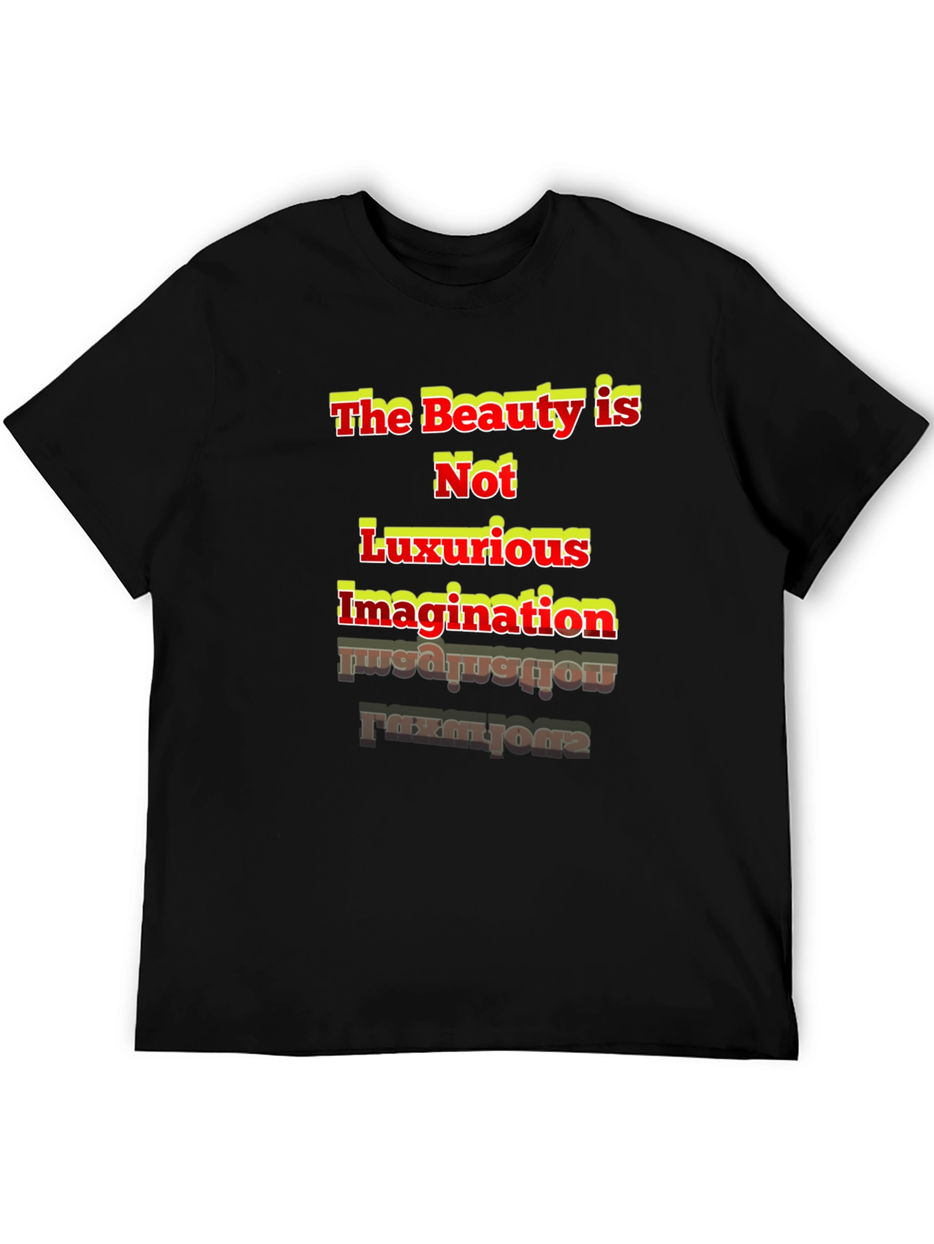 Inspirational Graphic Print Black T-Shirt