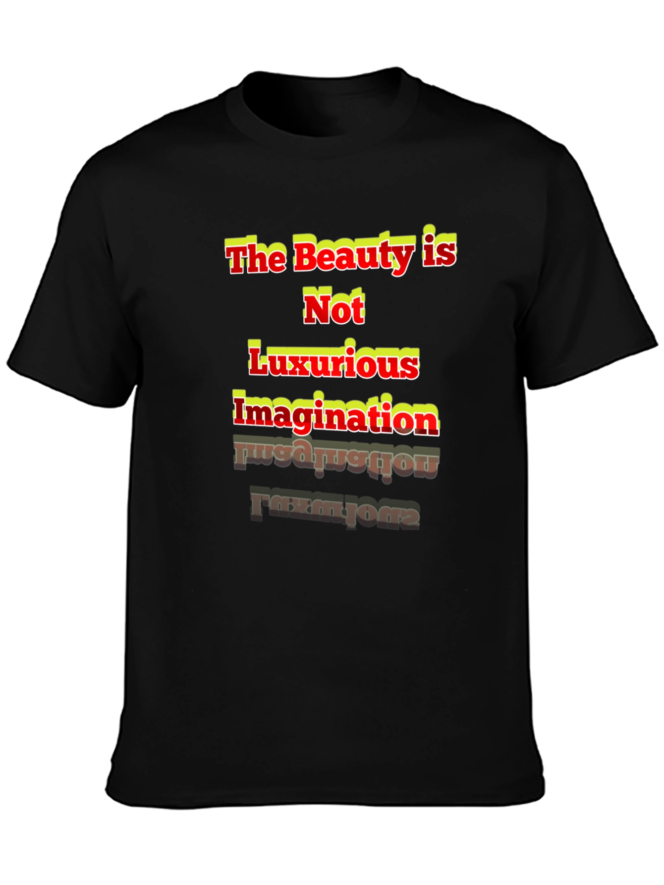 Inspirational Graphic Print Black T-Shirt