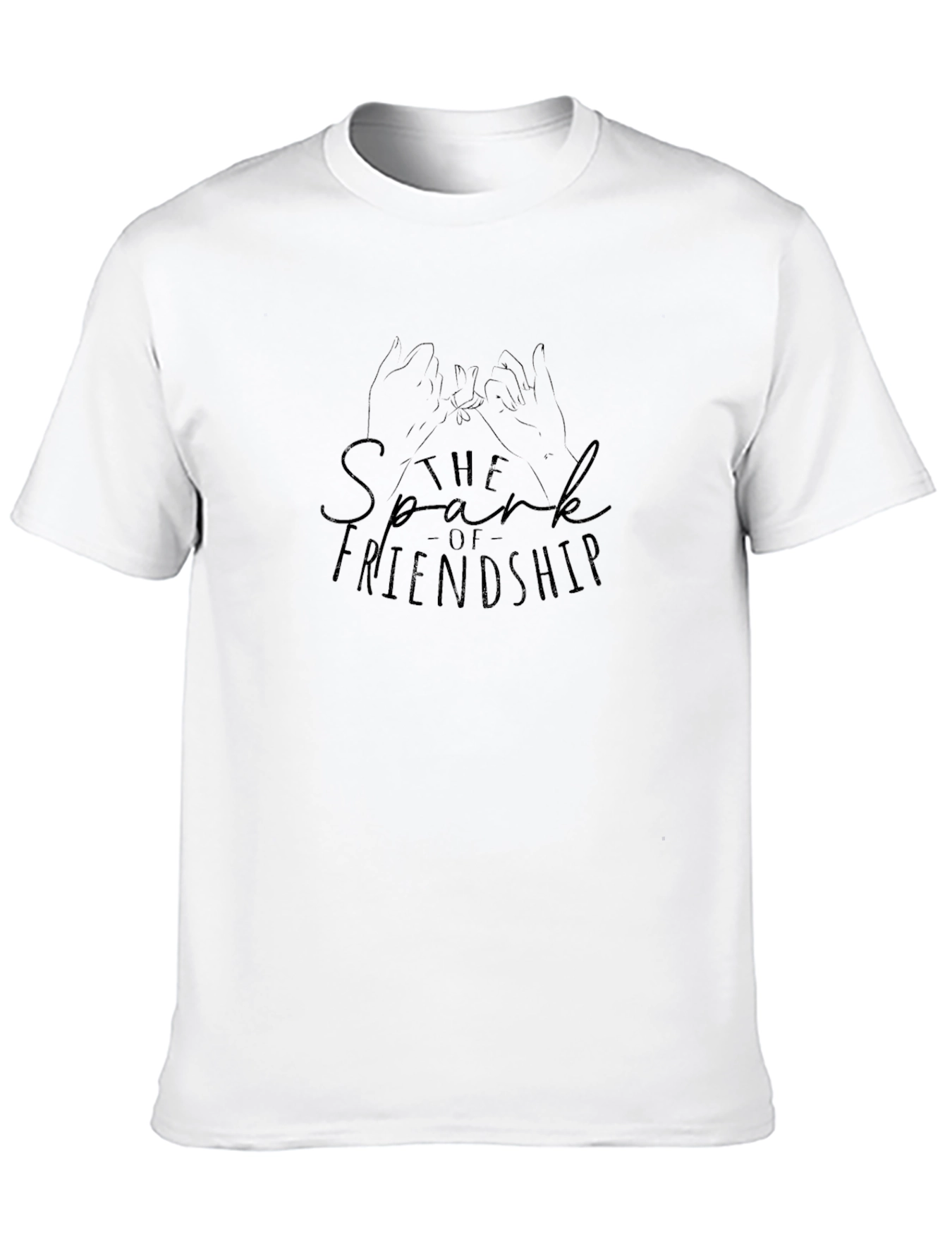 The Spark of Friendship Black T-Shirt