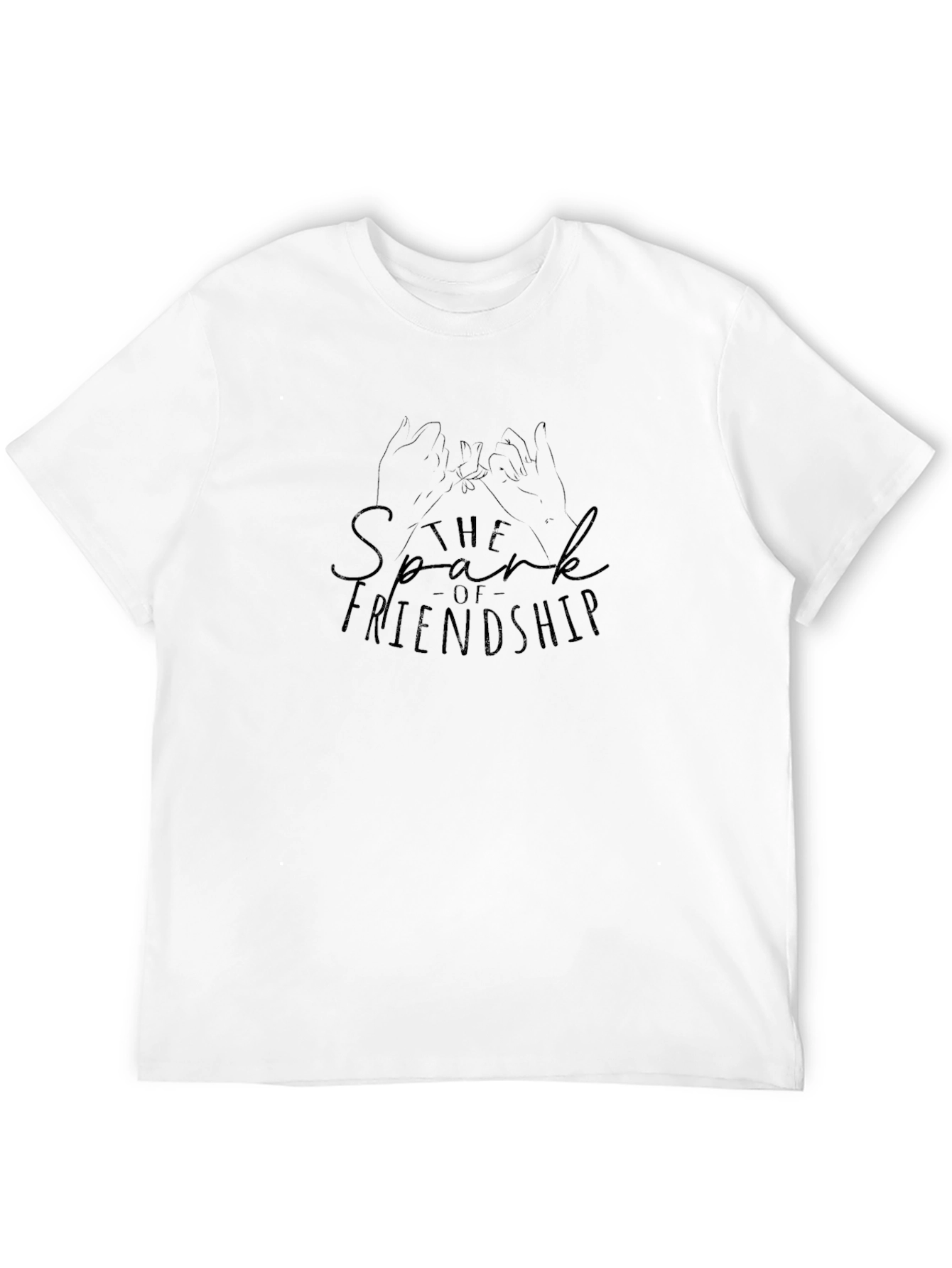 The Spark of Friendship Black T-Shirt