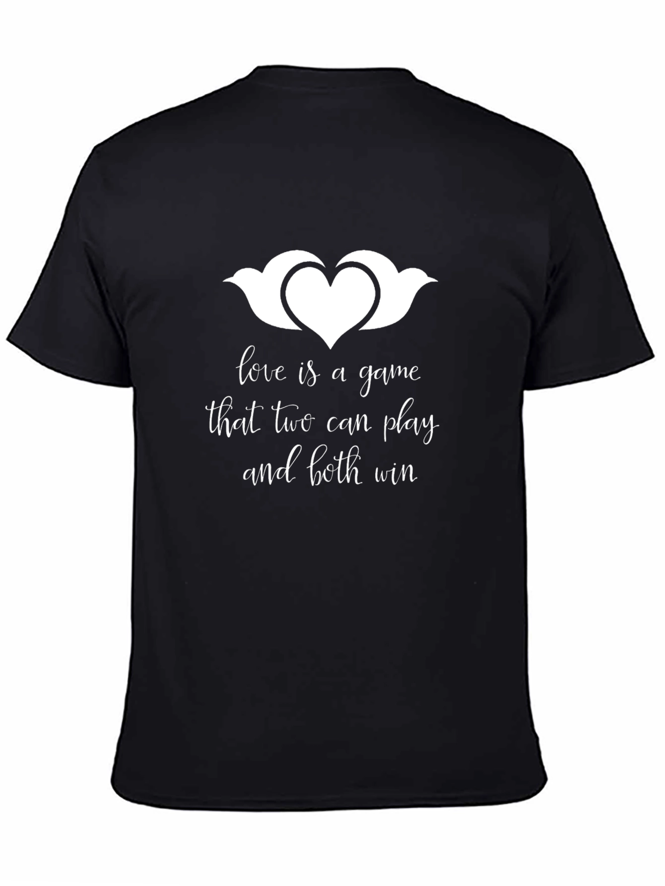 Love is a Game Black T-Shirt
