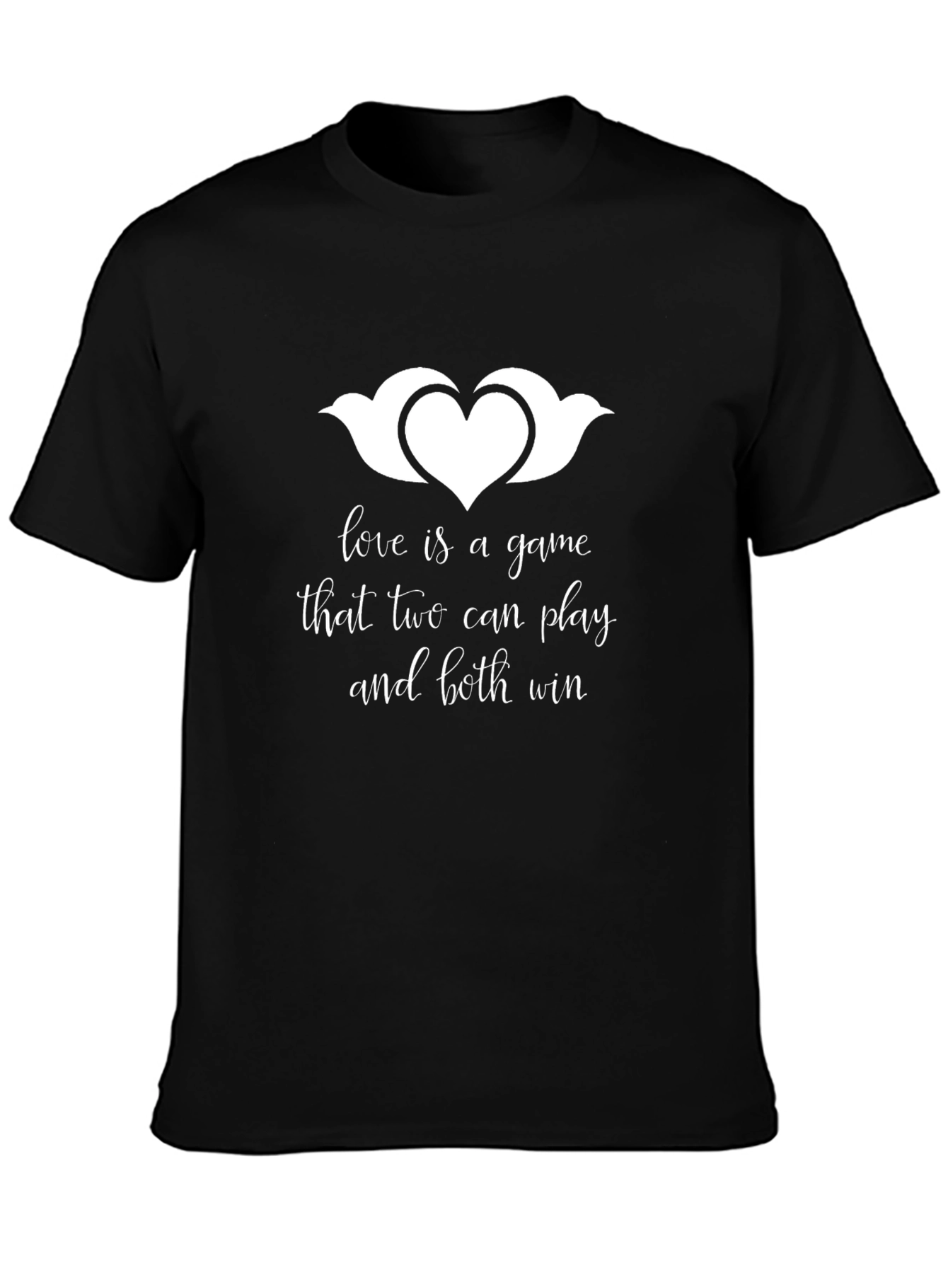 Love is a Game Black T-Shirt