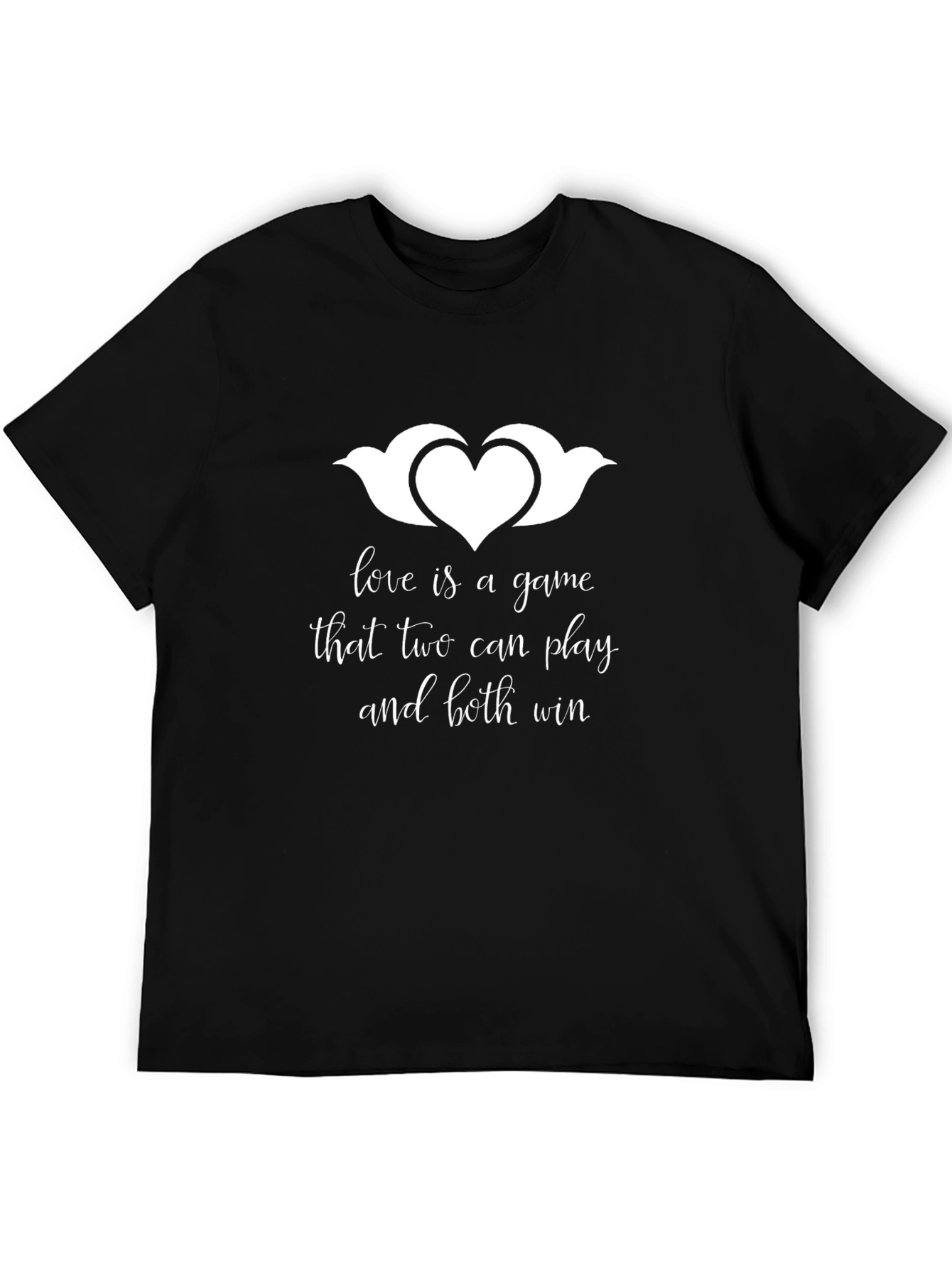 Love is a Game Black T-Shirt
