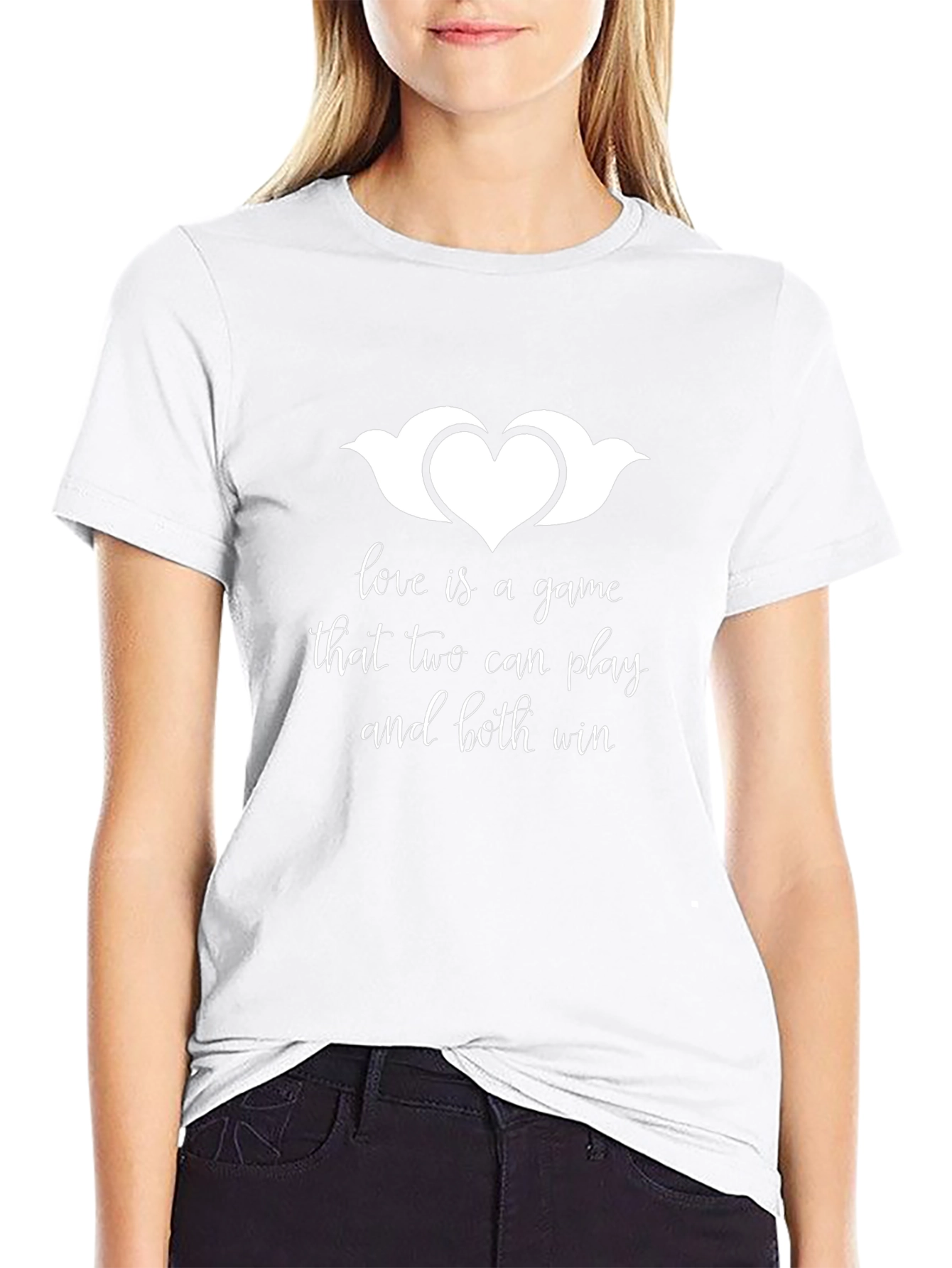 Love is a Game Black T-Shirt
