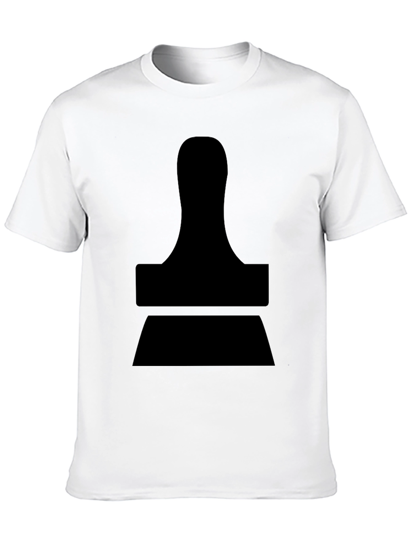 Modern Stamp Graphic Black T-Shirt