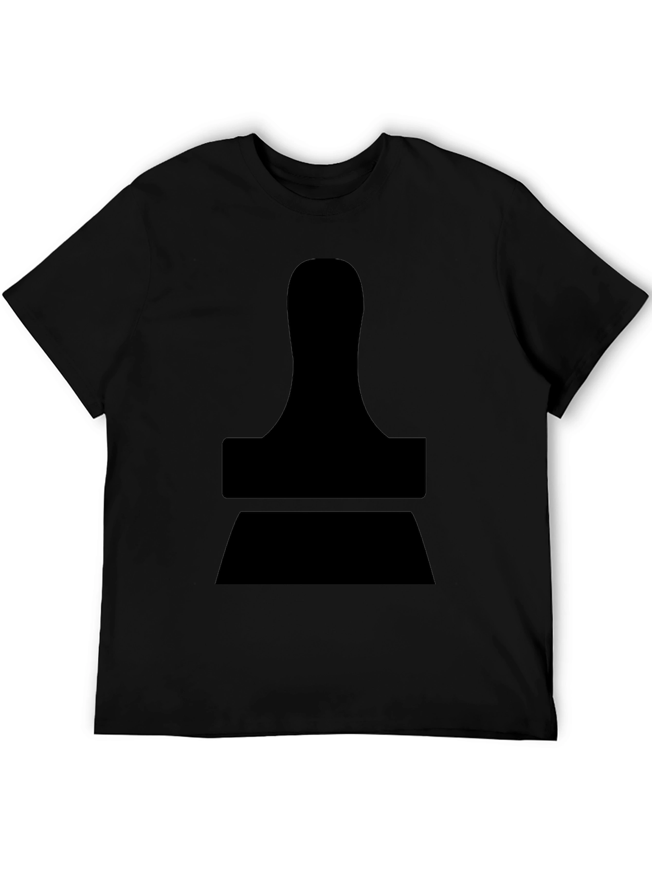 Modern Stamp Graphic Black T-Shirt