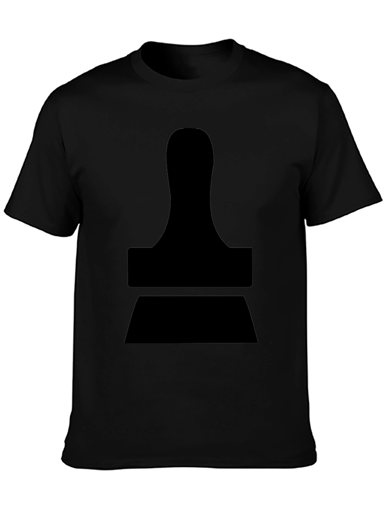 Modern Stamp Graphic Black T-Shirt
