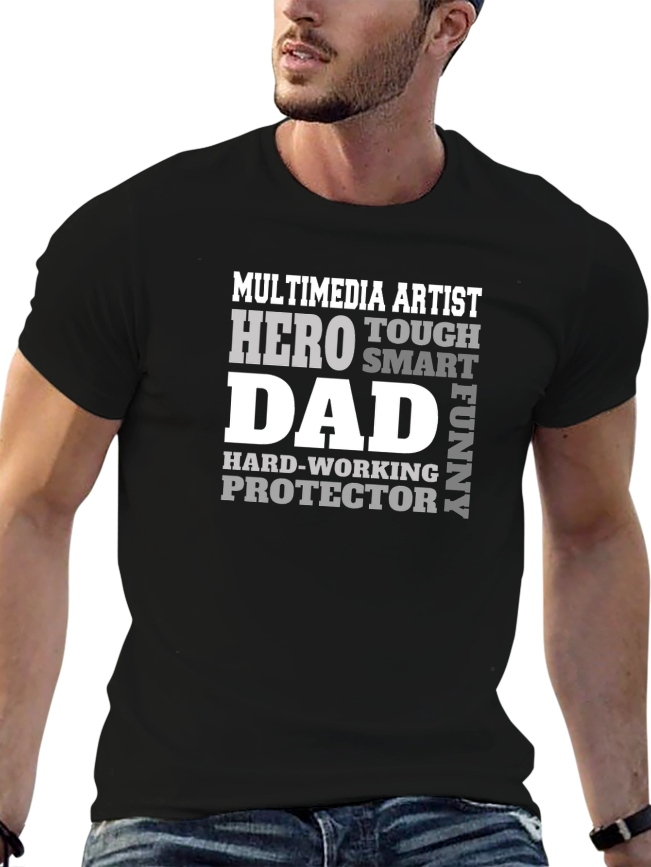 Multimedia Artist Dad Graphic T-Shirt