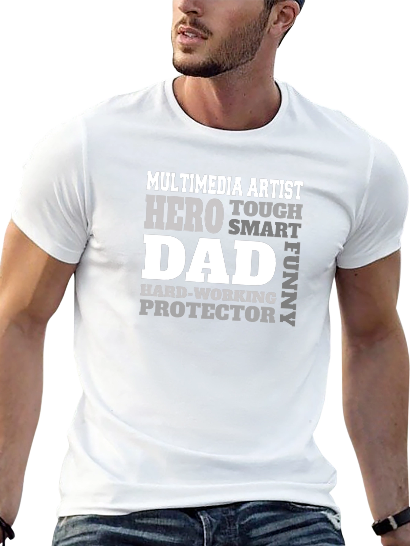 Multimedia Artist Dad Graphic T-Shirt