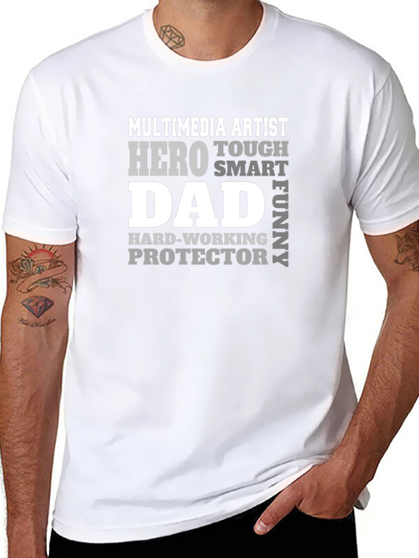 Multimedia Artist Dad Graphic T-Shirt