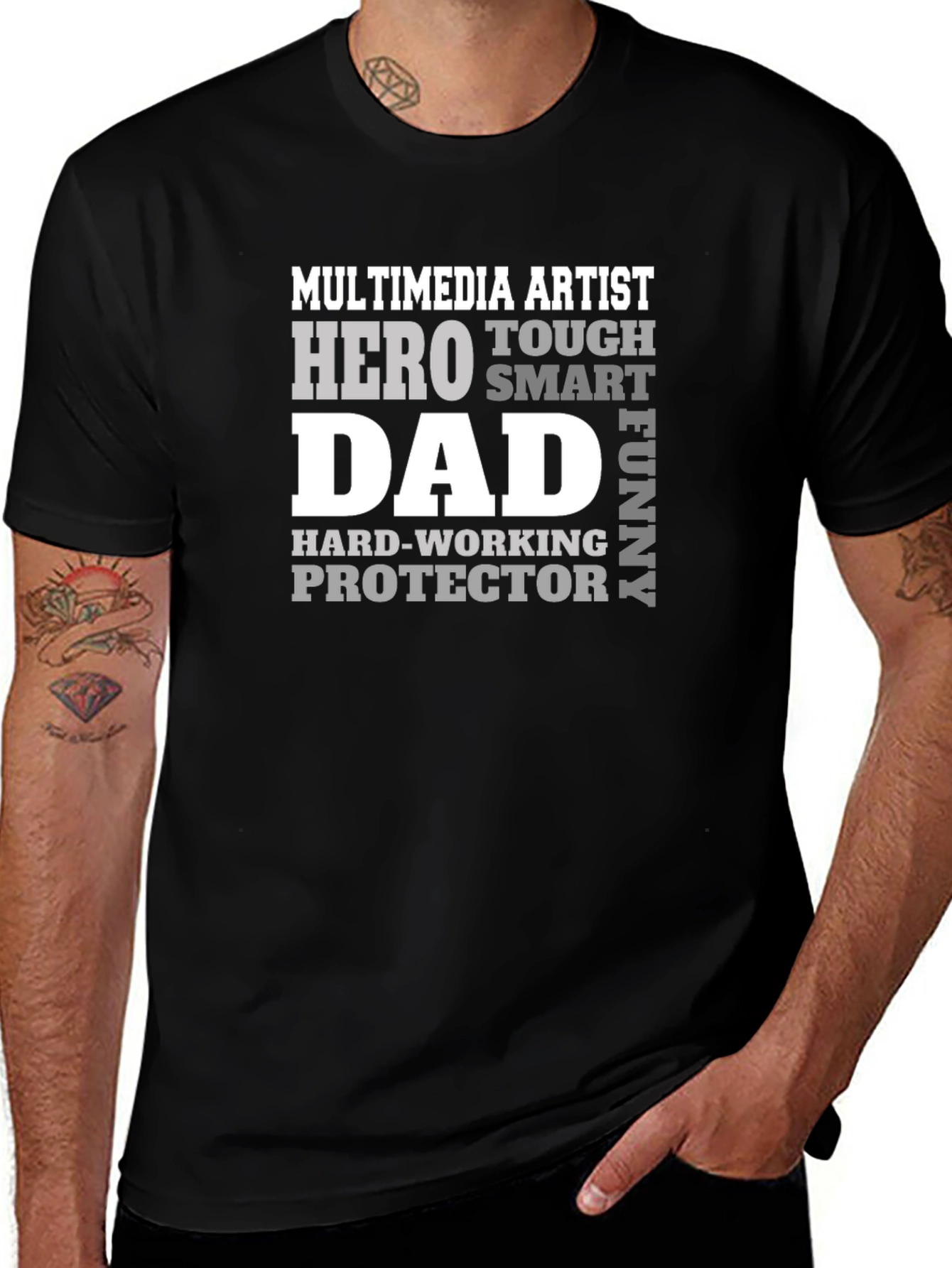 Multimedia Artist Dad Graphic T-Shirt