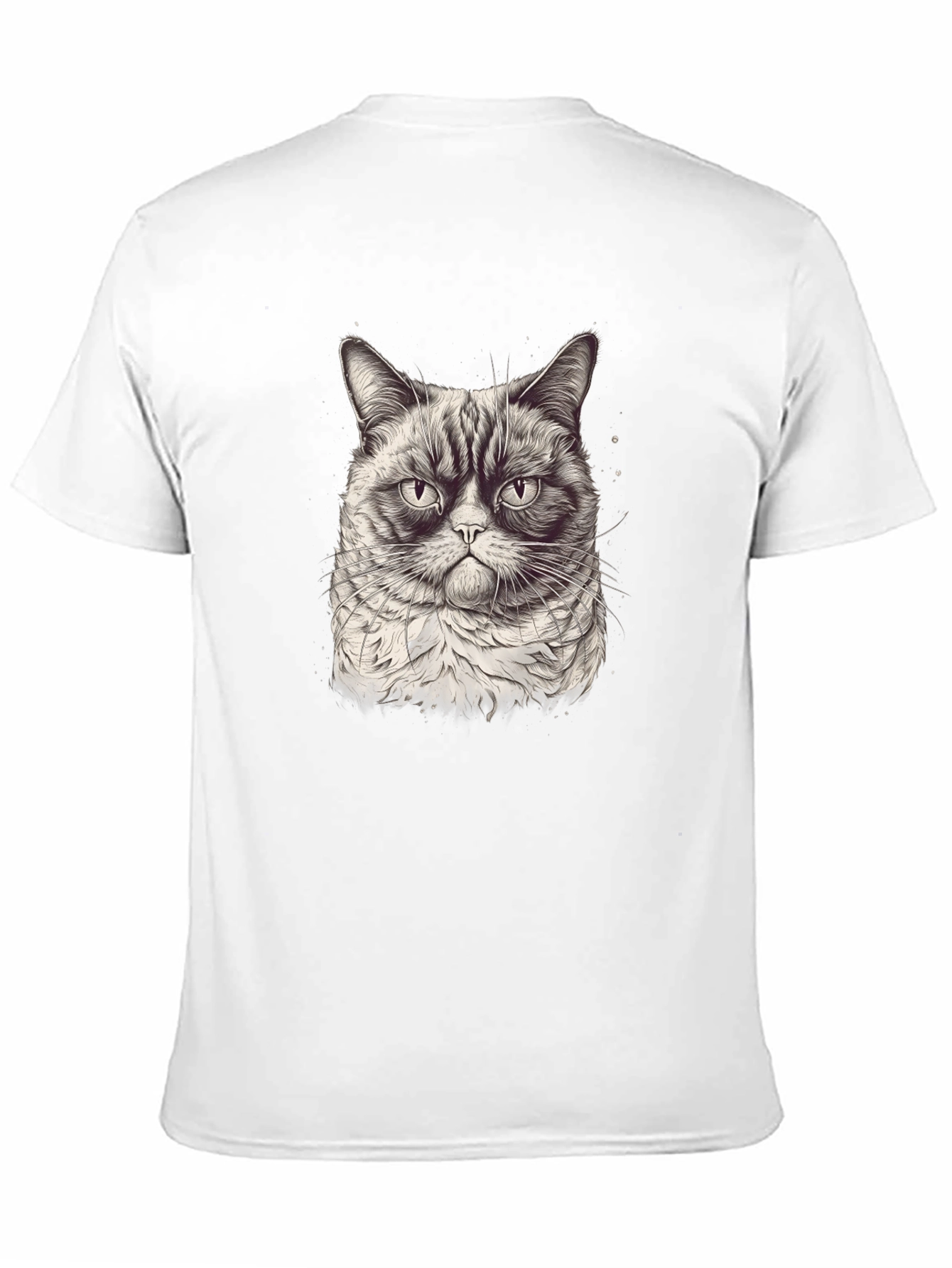 Grumpy Cat Graphic T-Shirt - Black Cotton Tee
