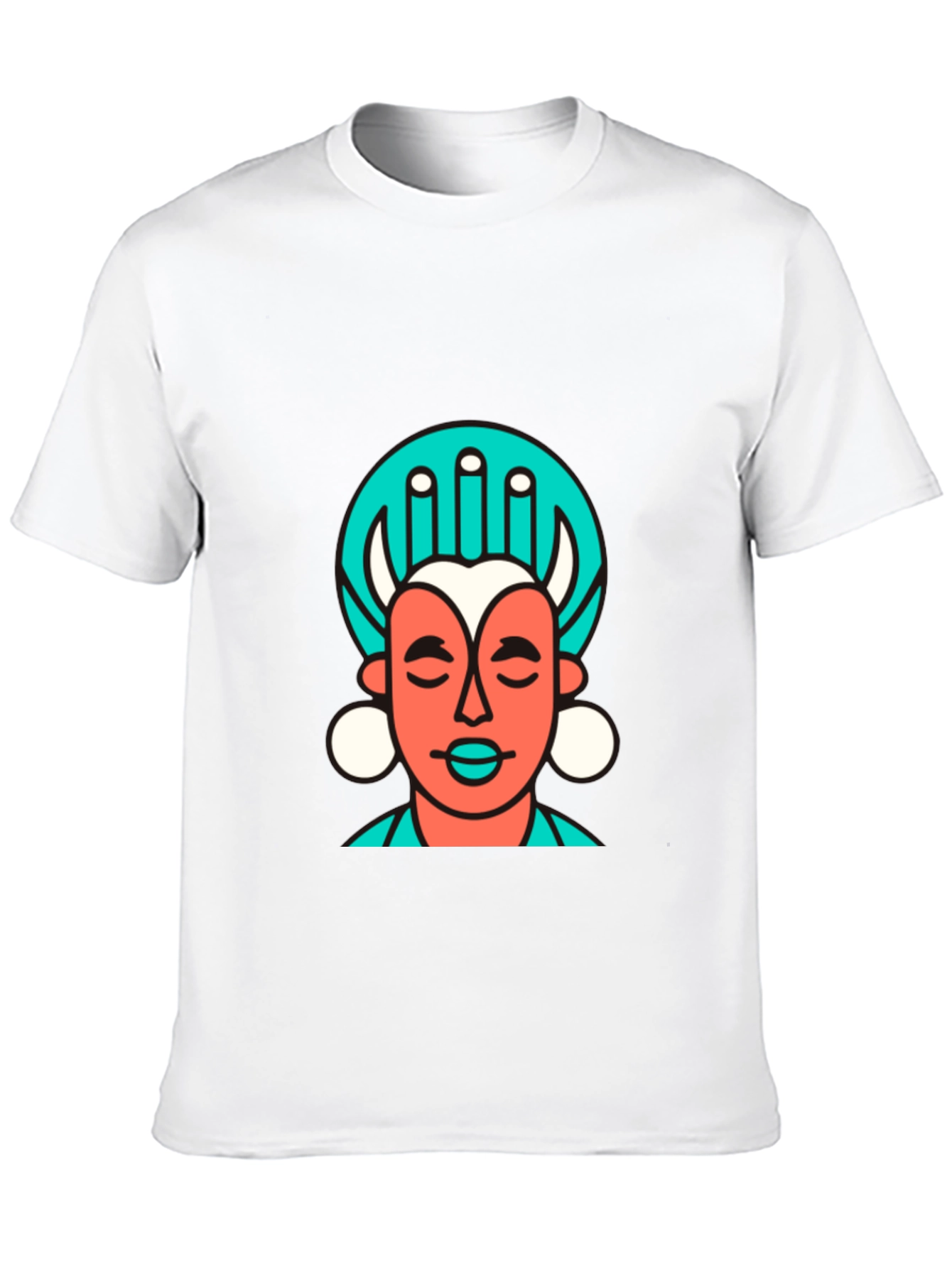 Abstract Graphic Tee - Black