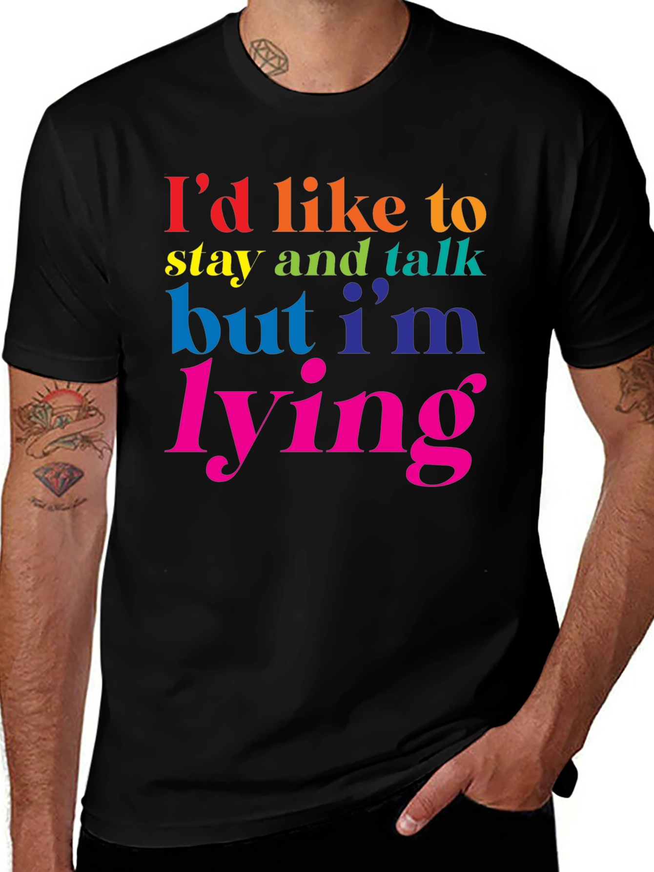 Funny Rainbow Lie T-Shirt