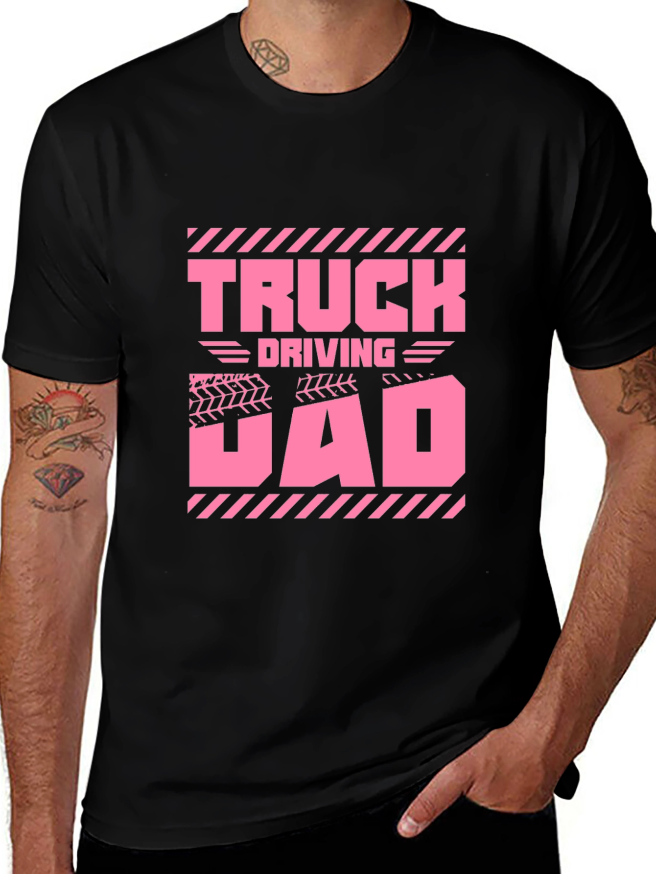 Truck Driving Dad Graphic T-Shirt