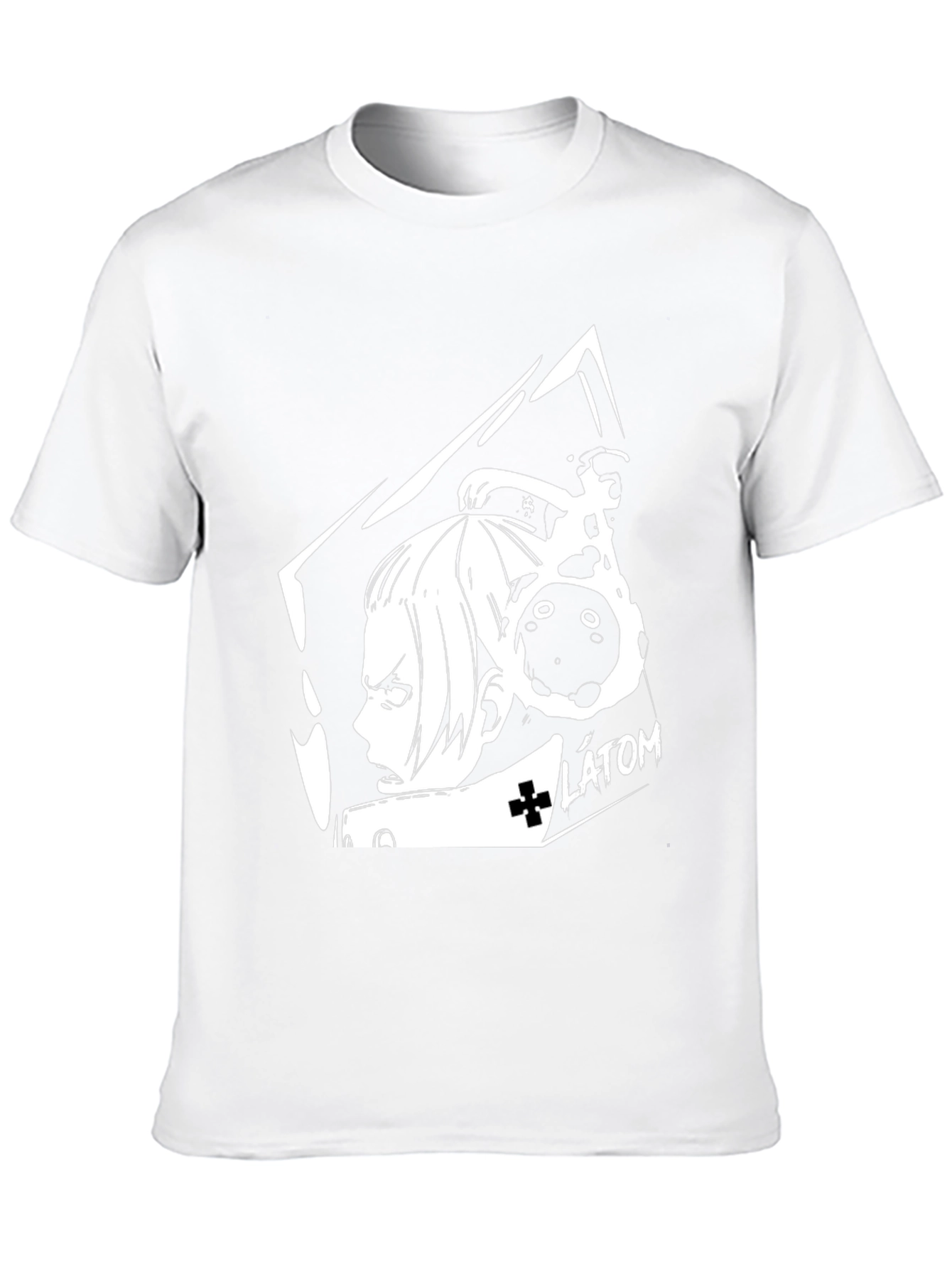 Anime Inspired Black Graphic Tee