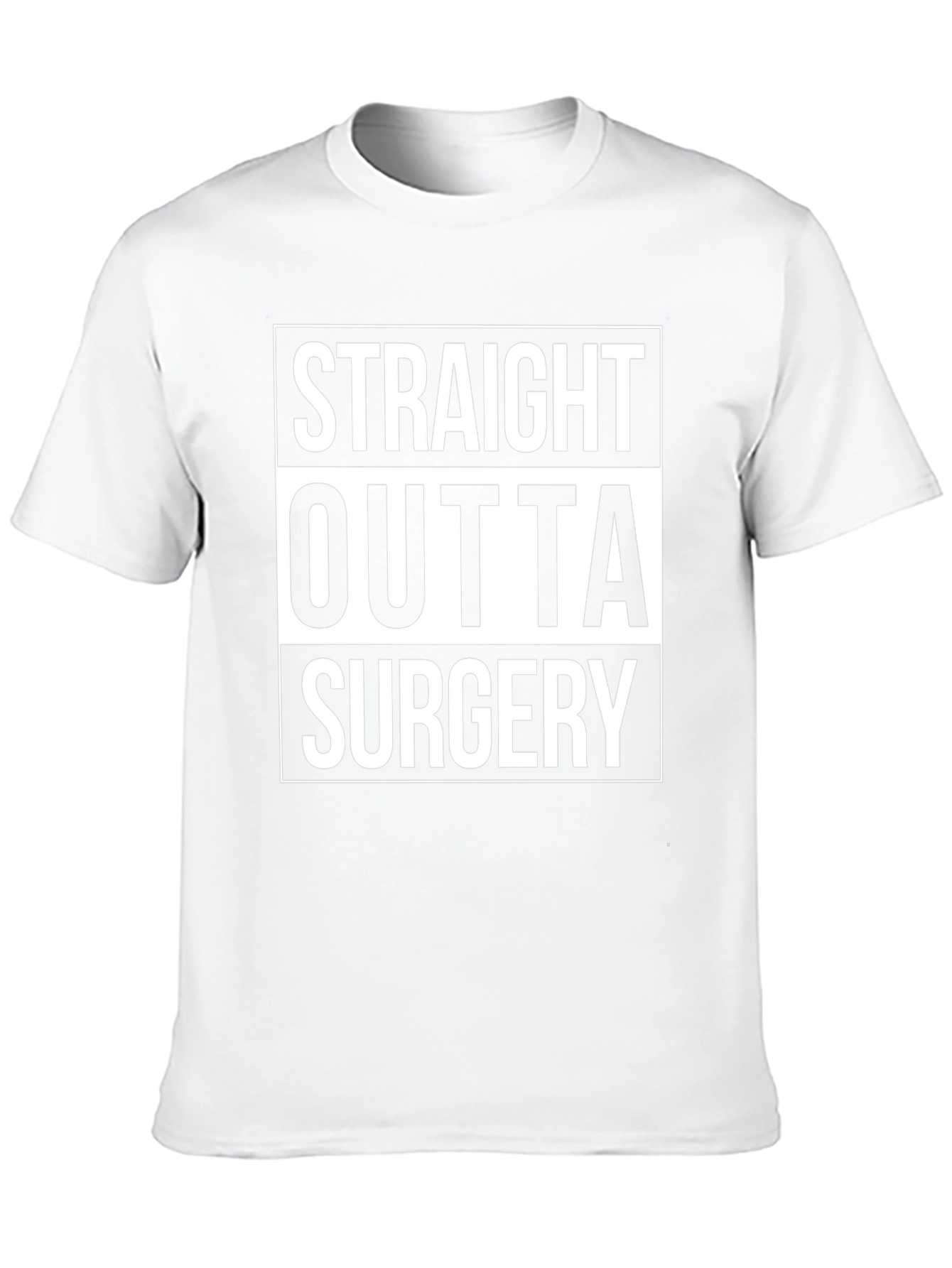 Straight Outta Surgery Graphic Tee - Black Cotton