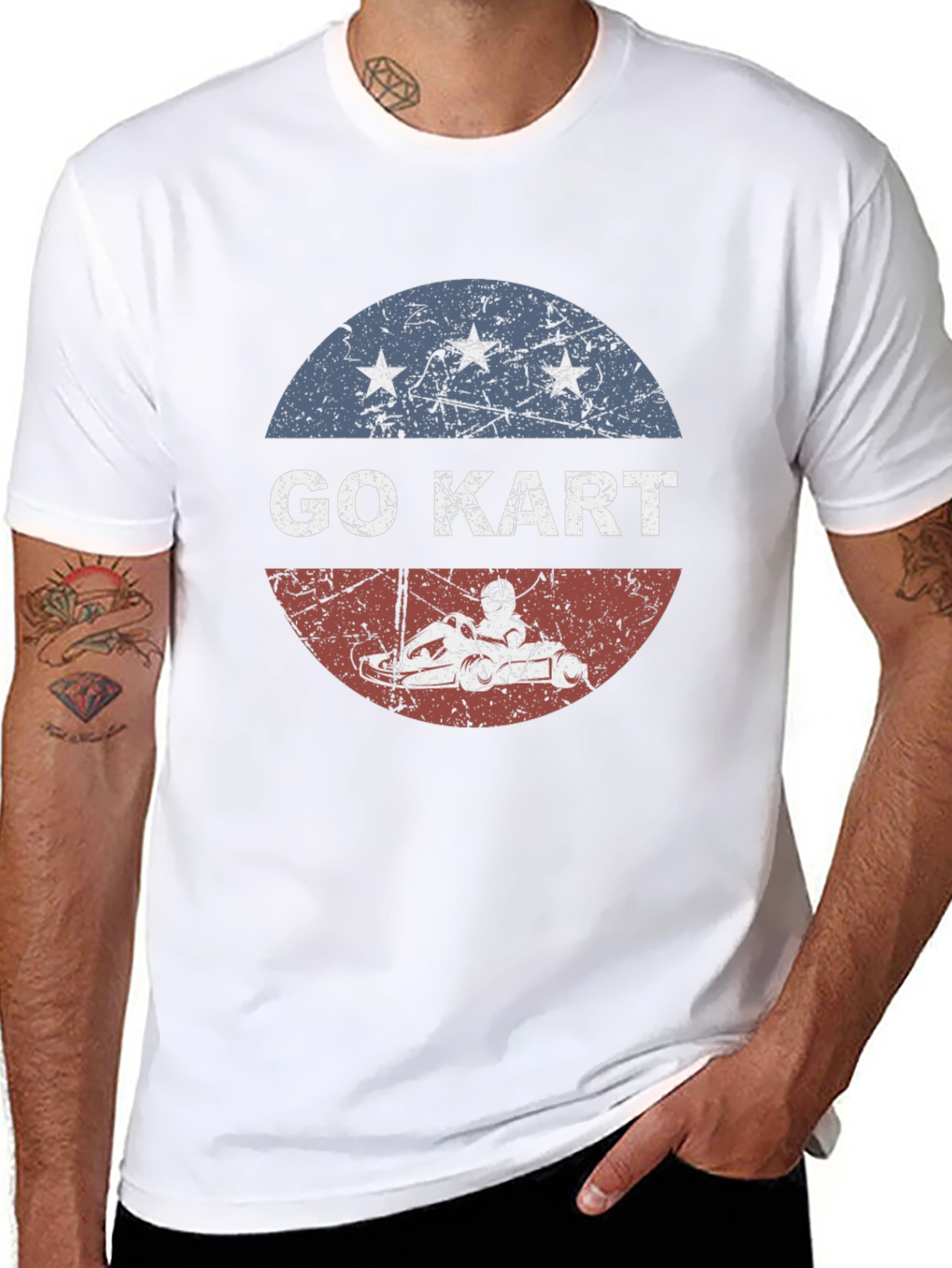 Go Kart T-Shirt - Patriotic Karting Tee