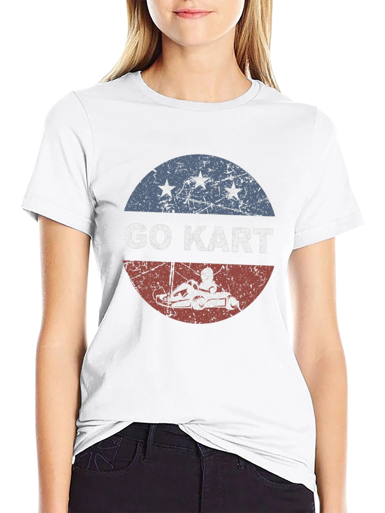 Go Kart T-Shirt - Patriotic Karting Tee