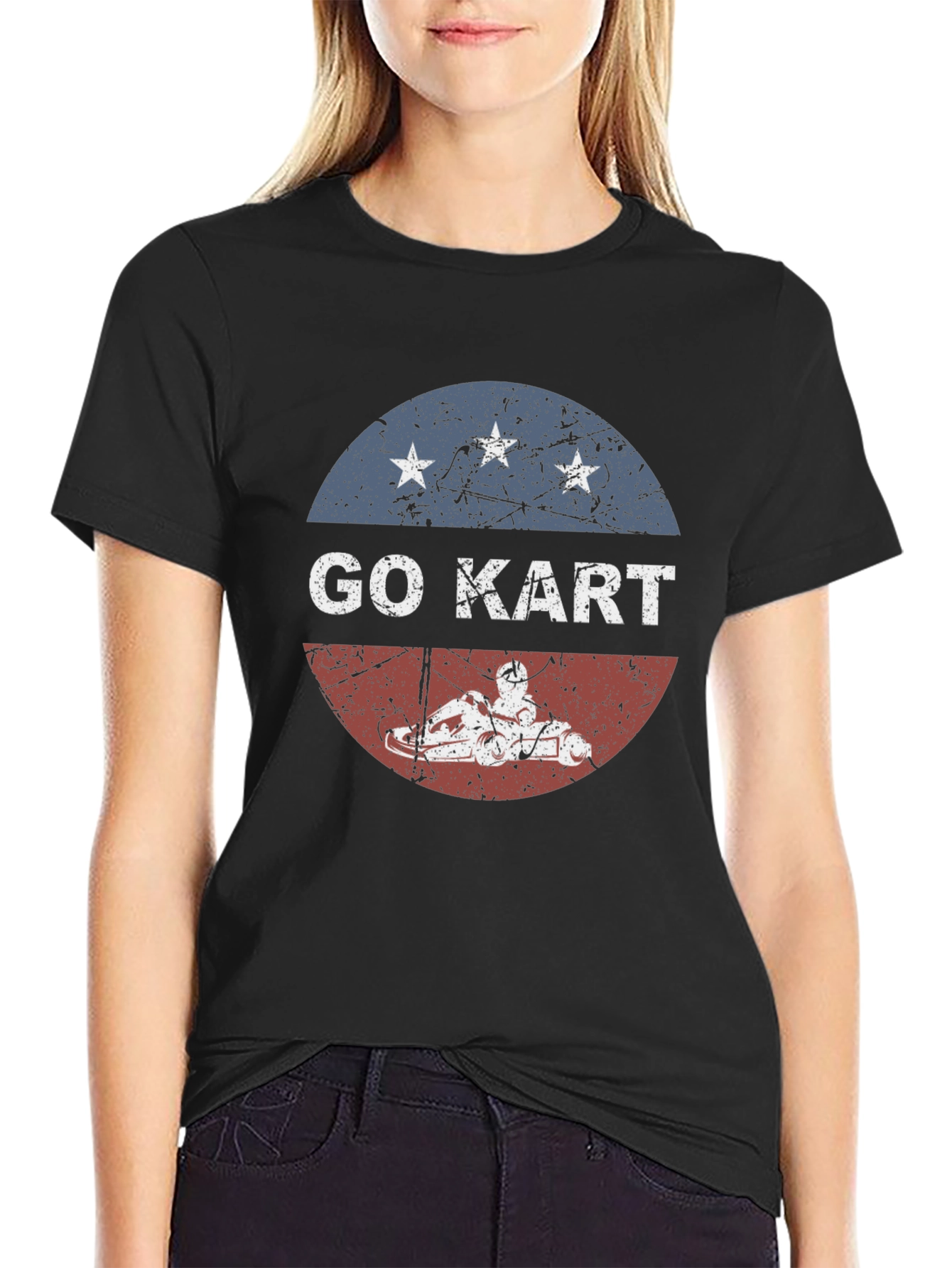 Go Kart T-Shirt - Patriotic Karting Tee