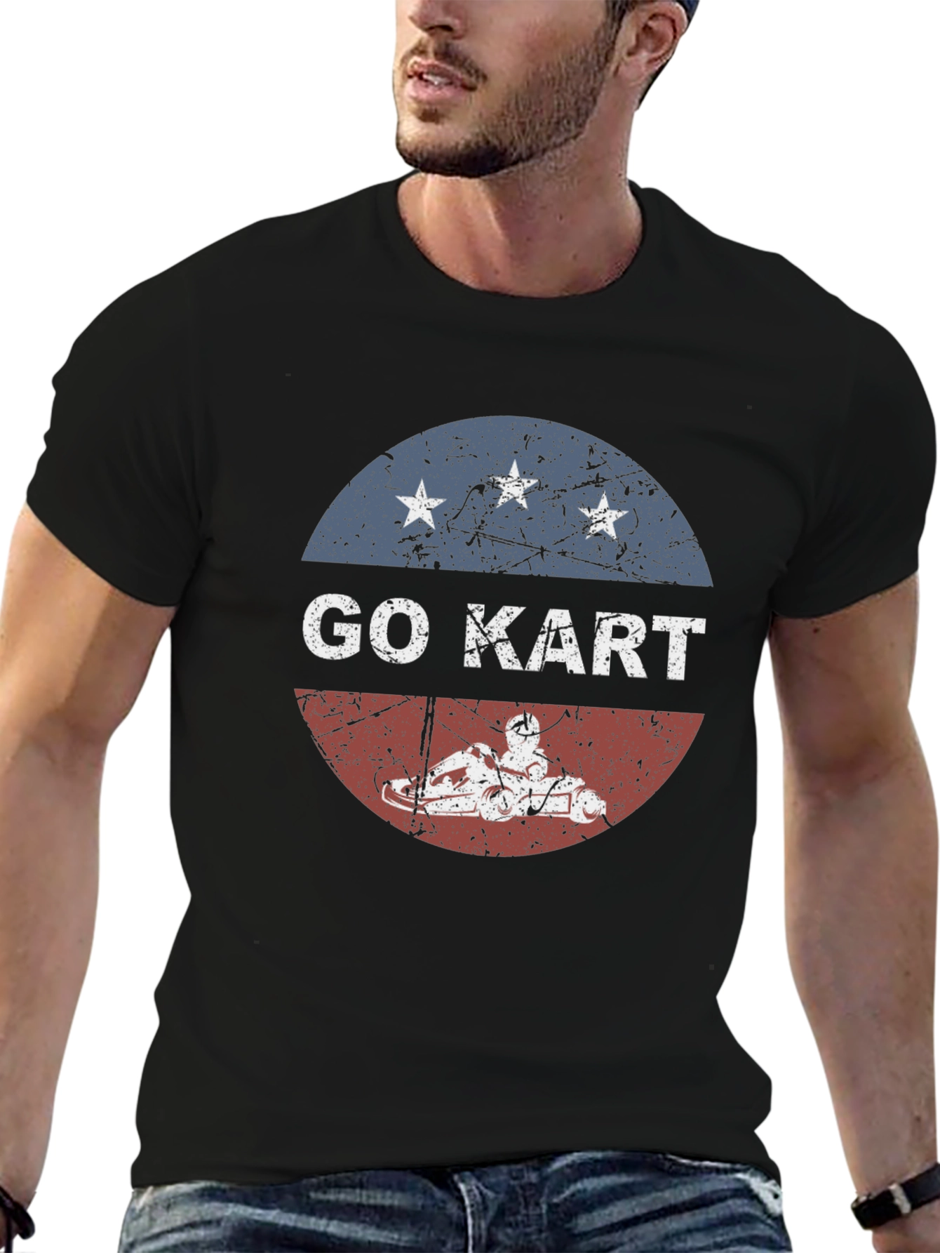 Go Kart T-Shirt - Patriotic Karting Tee
