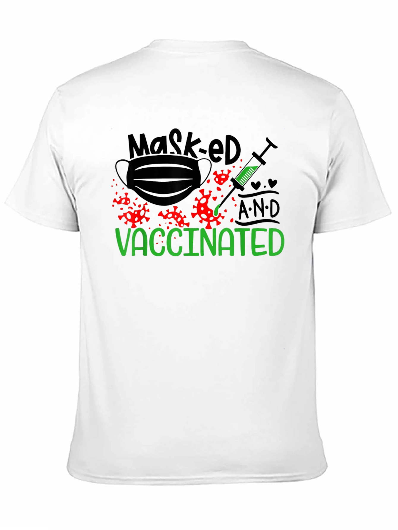 Masked and Vaccinated Graphic T-Shirt