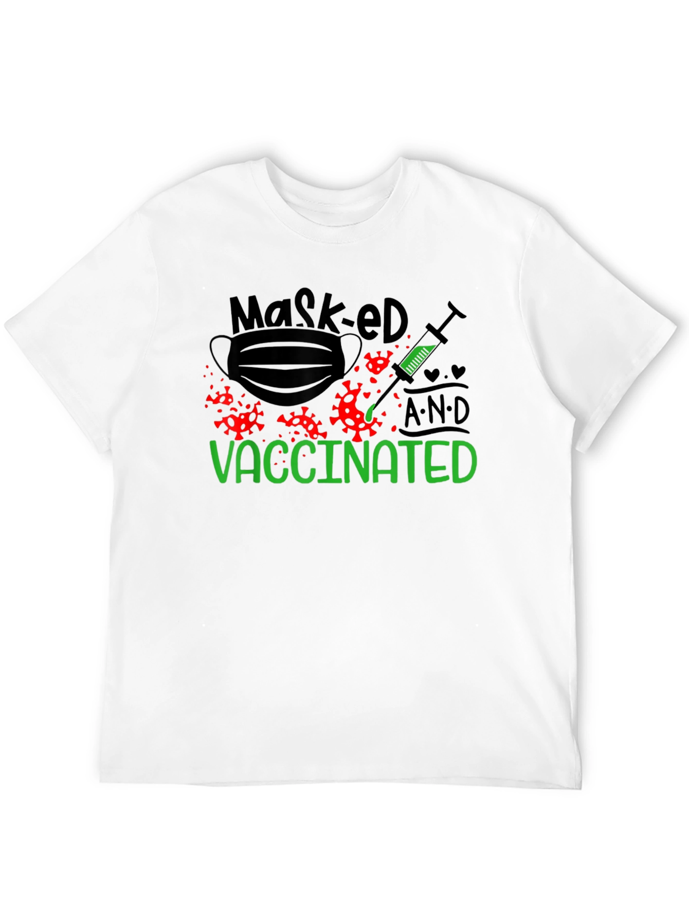 Masked and Vaccinated Graphic T-Shirt