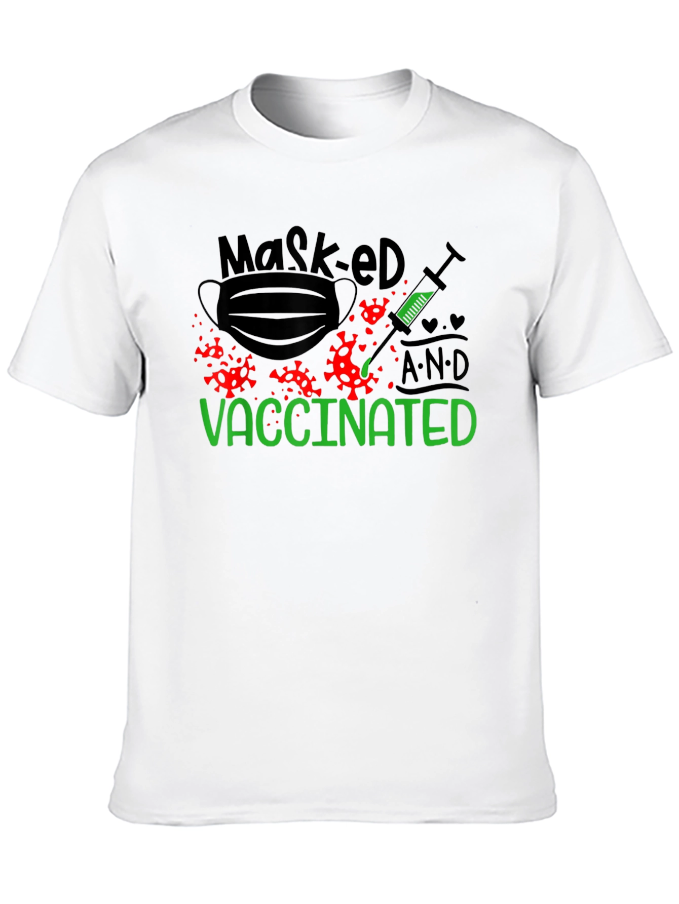 Masked and Vaccinated Graphic T-Shirt