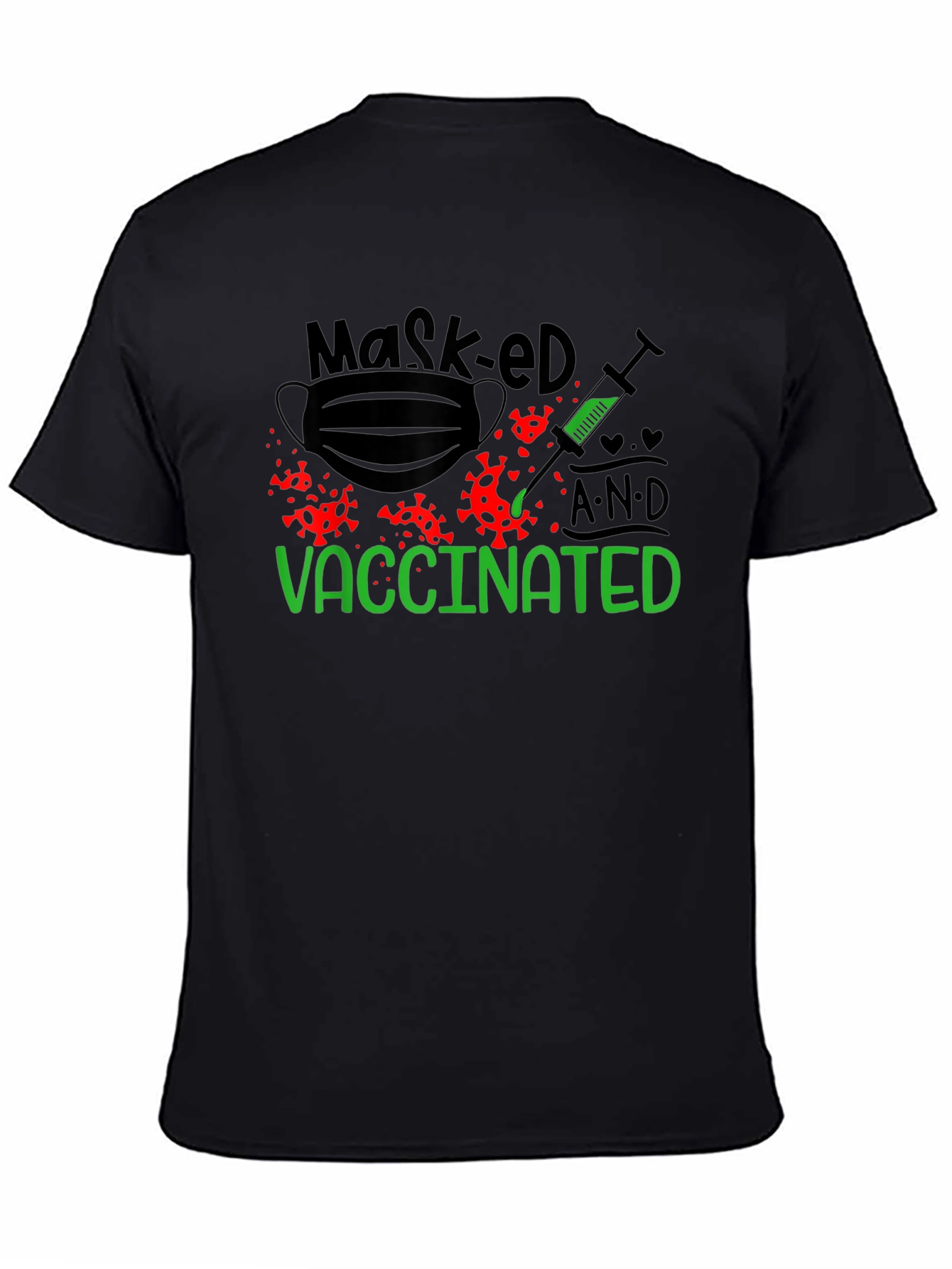 Masked and Vaccinated Graphic T-Shirt