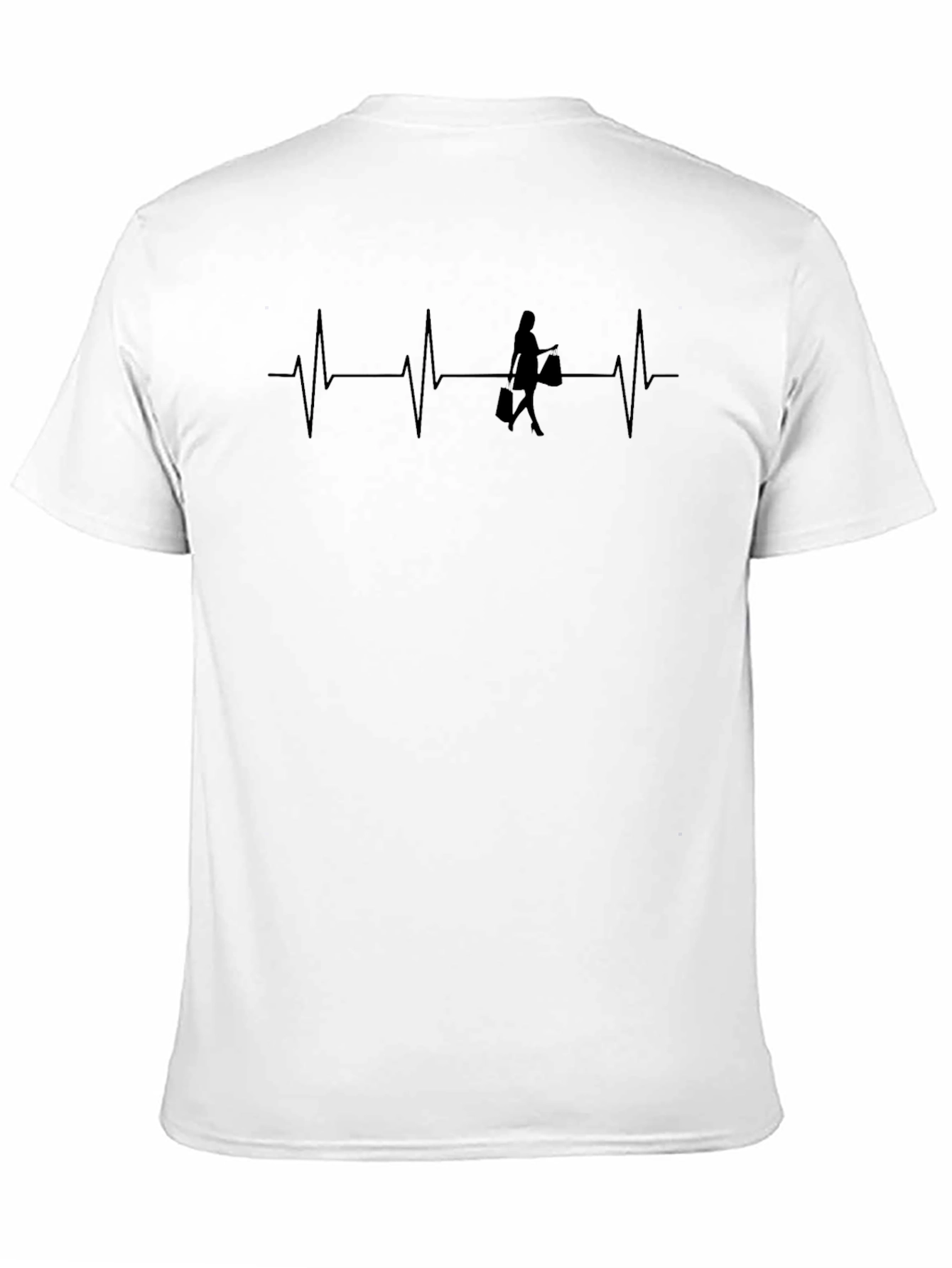Shopping Heartbeat Tee - Passionate Shopper T-Shirt