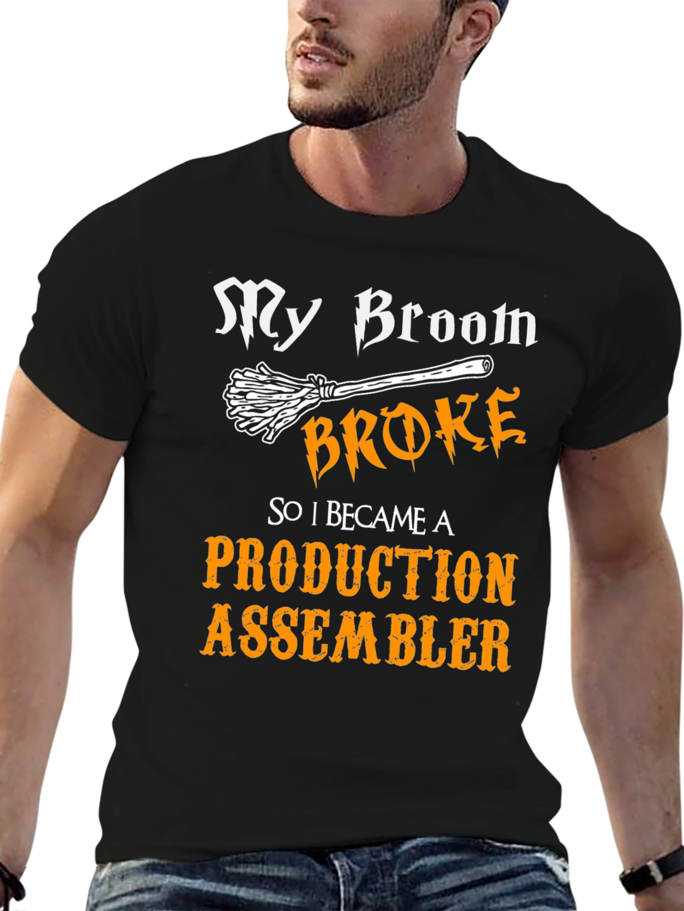 My Broom Broke Production Assembler T-Shirt