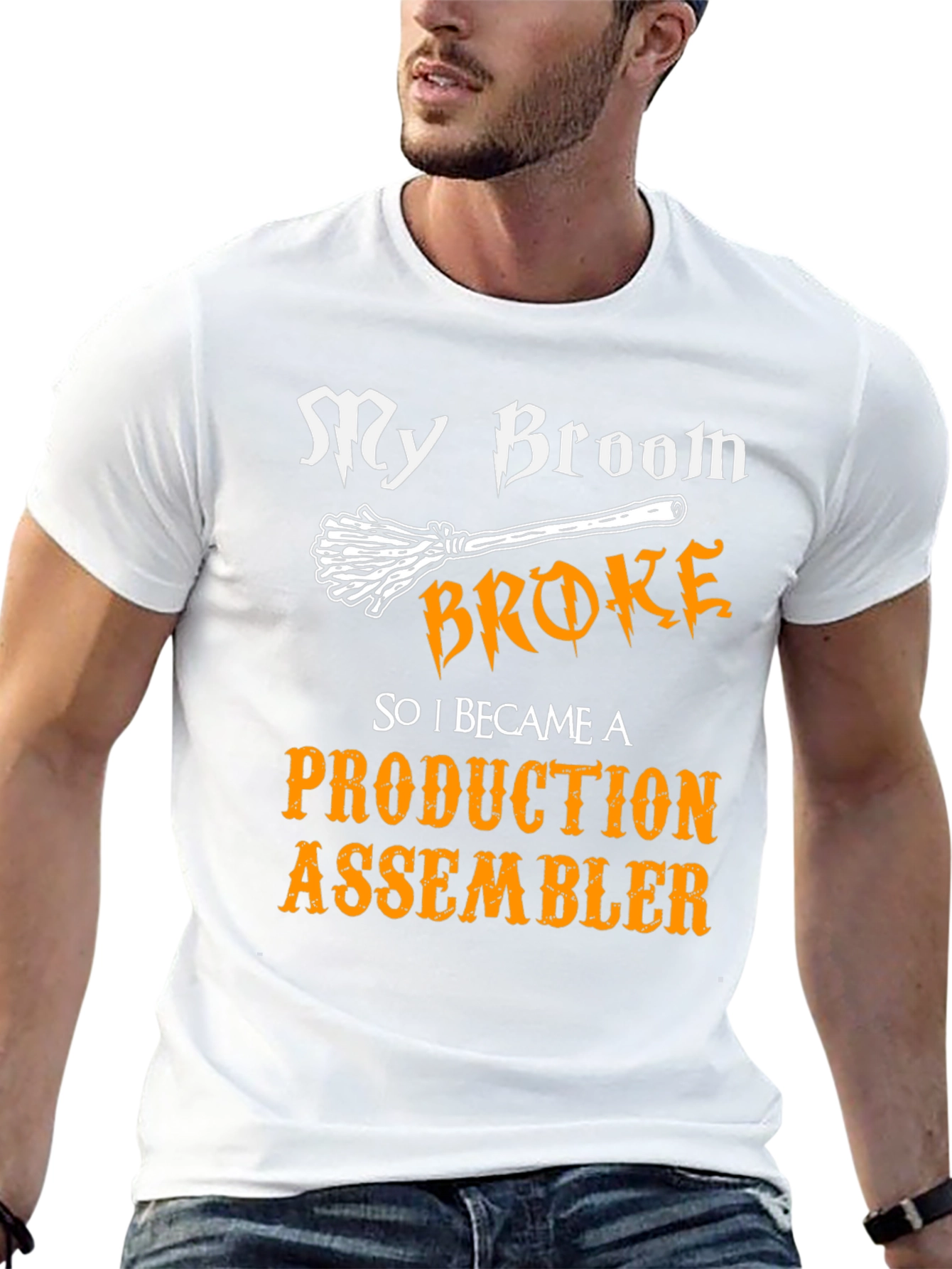 My Broom Broke Production Assembler T-Shirt
