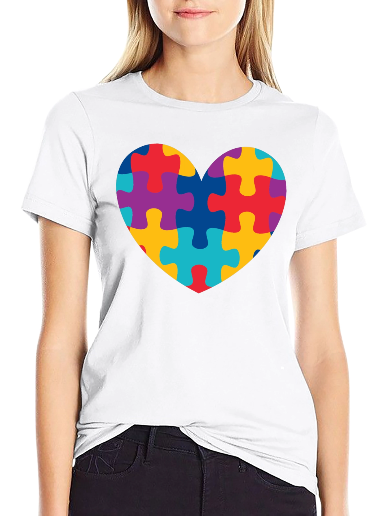 Autism Awareness Puzzle Heart T-Shirt