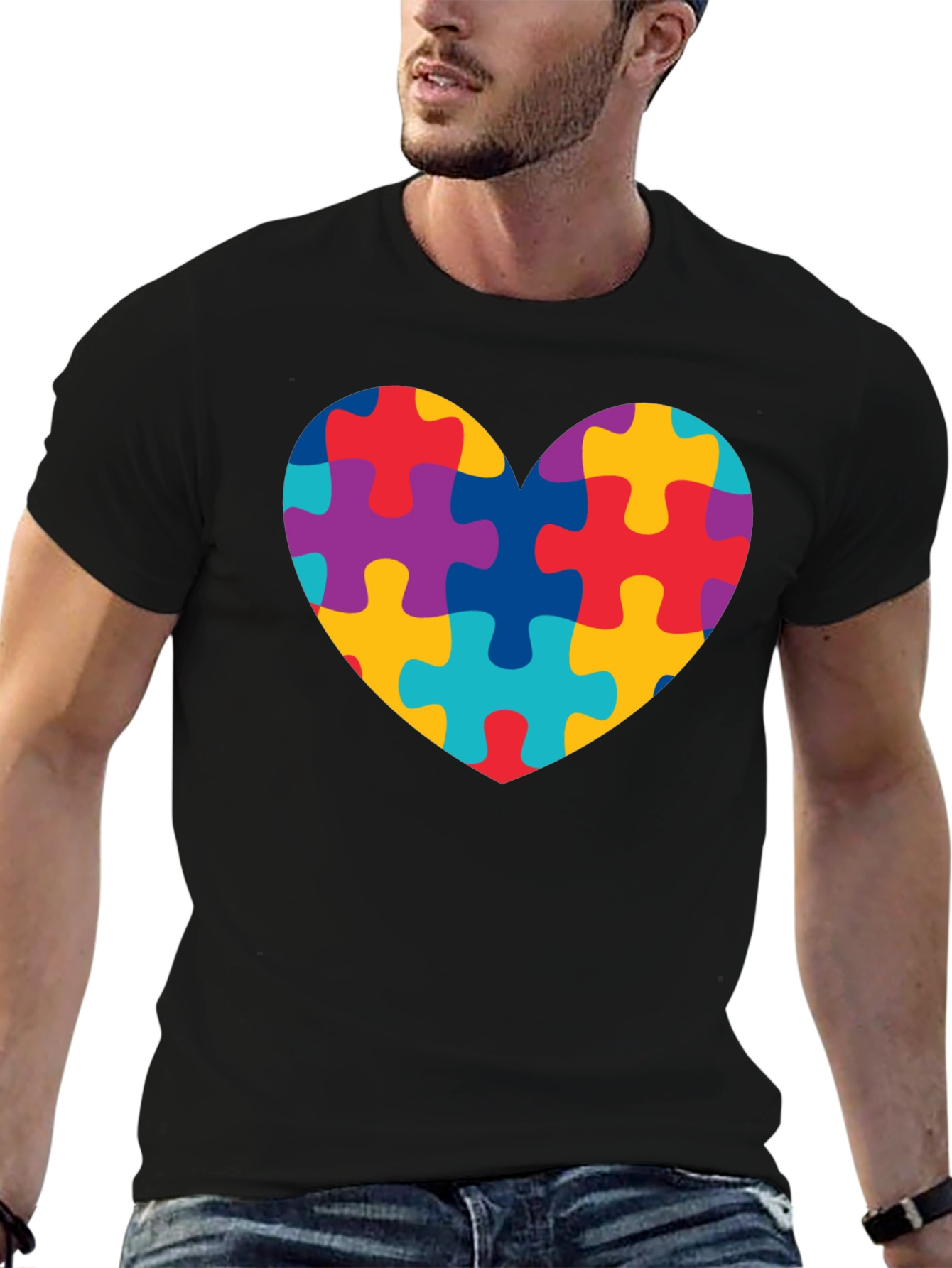 Autism Awareness Puzzle Heart T-Shirt