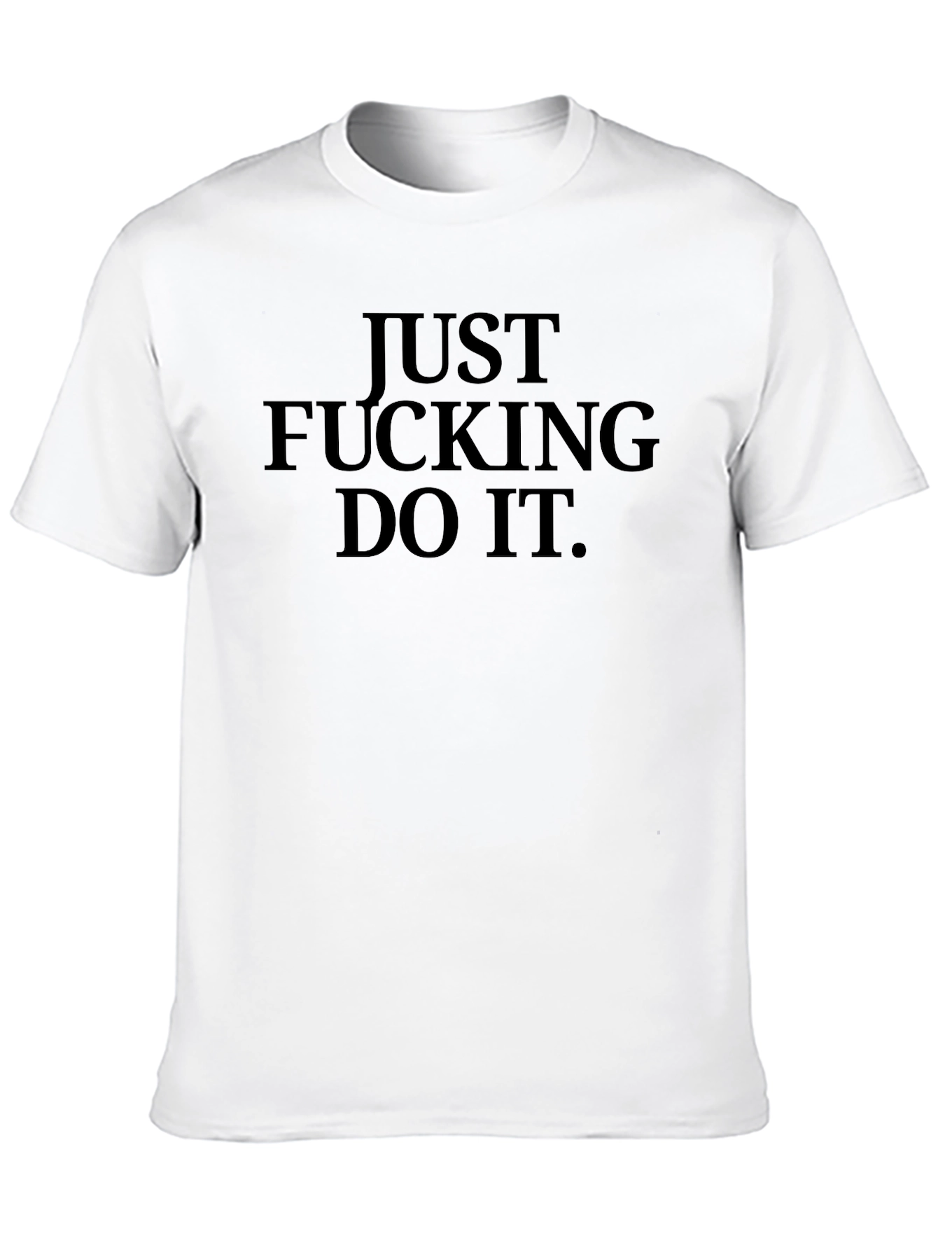 Just Do It Black Graphic Tee