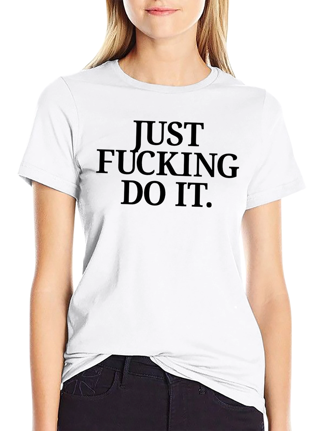 Just Do It Black Graphic Tee