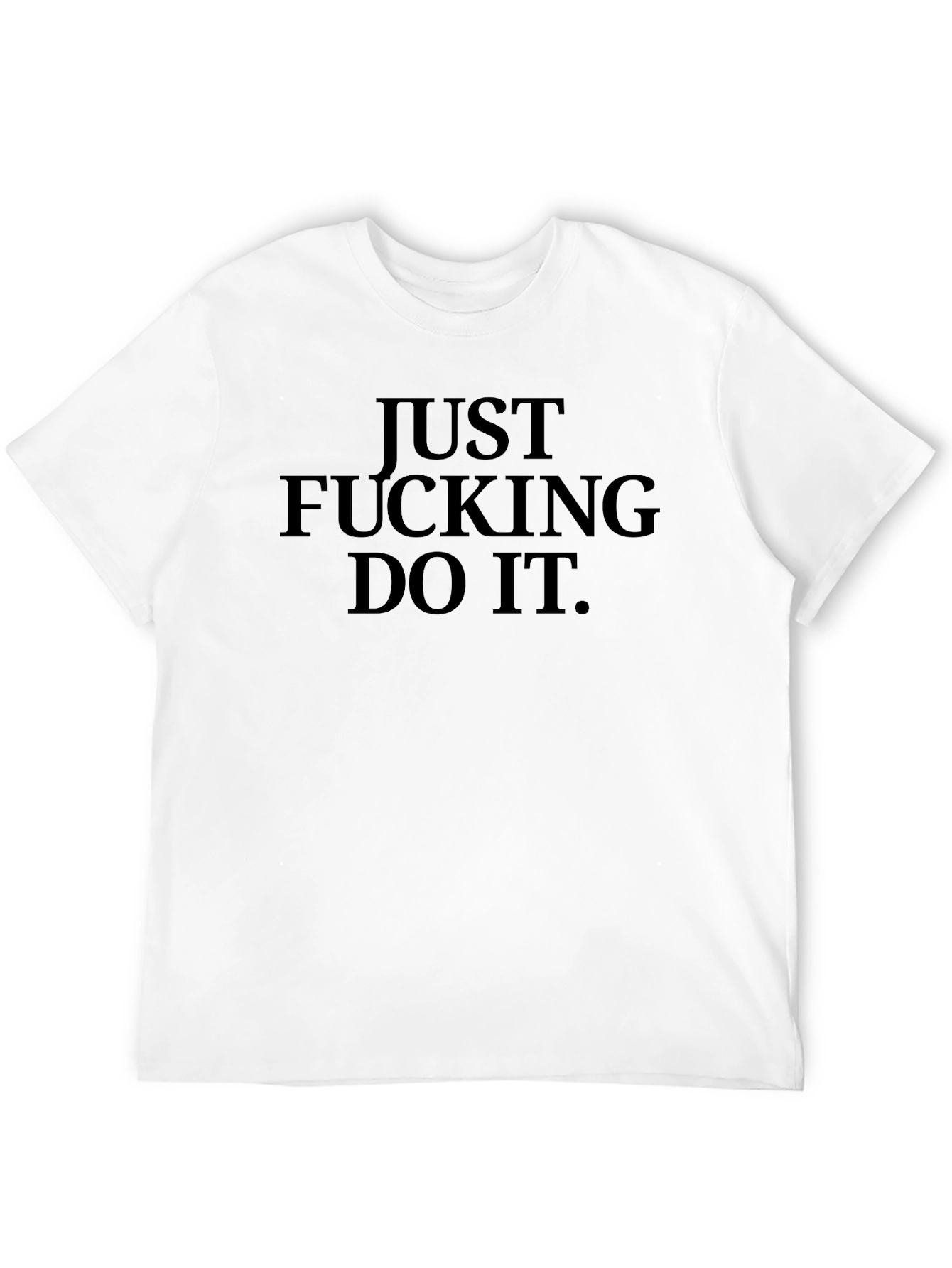 Just Do It Black Graphic Tee